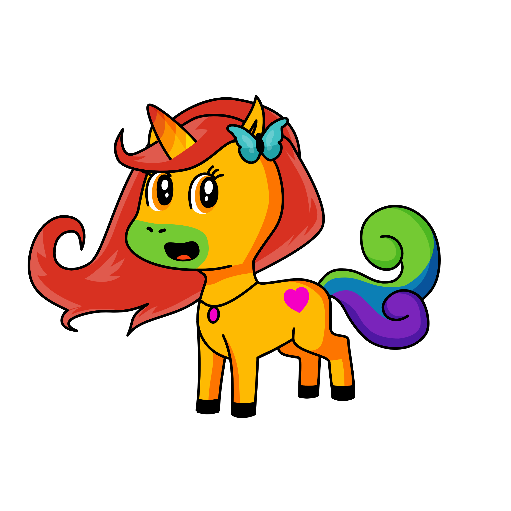 rainbow, the unicorn