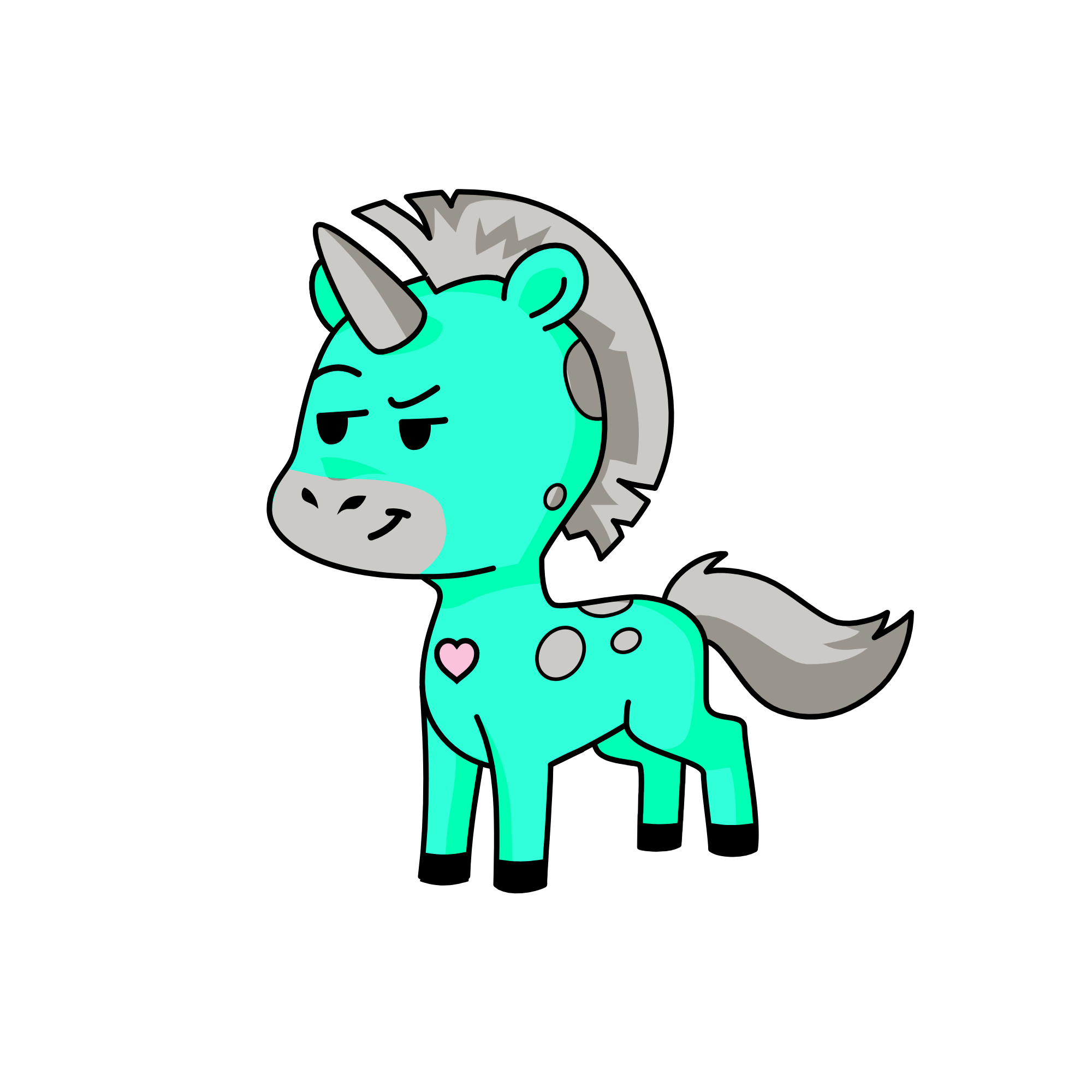 Anal hairs, the unicorn