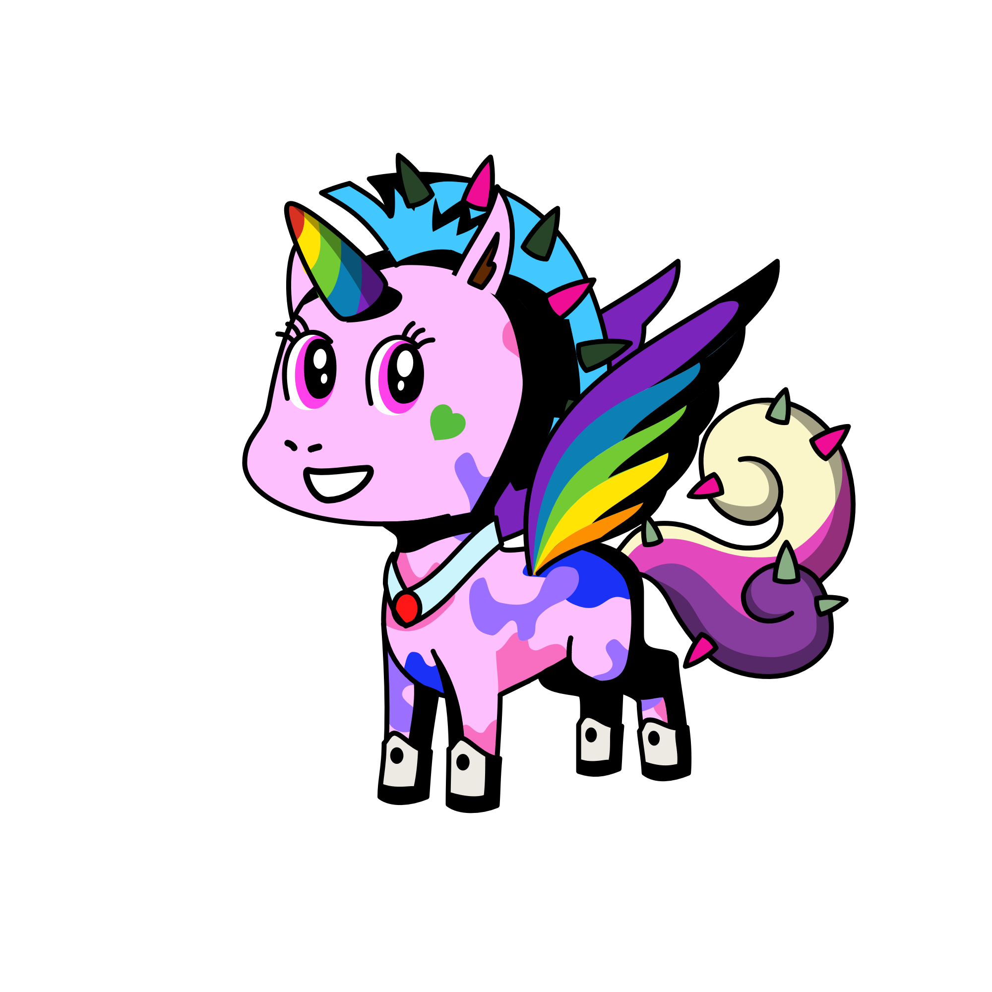 Krazy Kolor, the unicorn