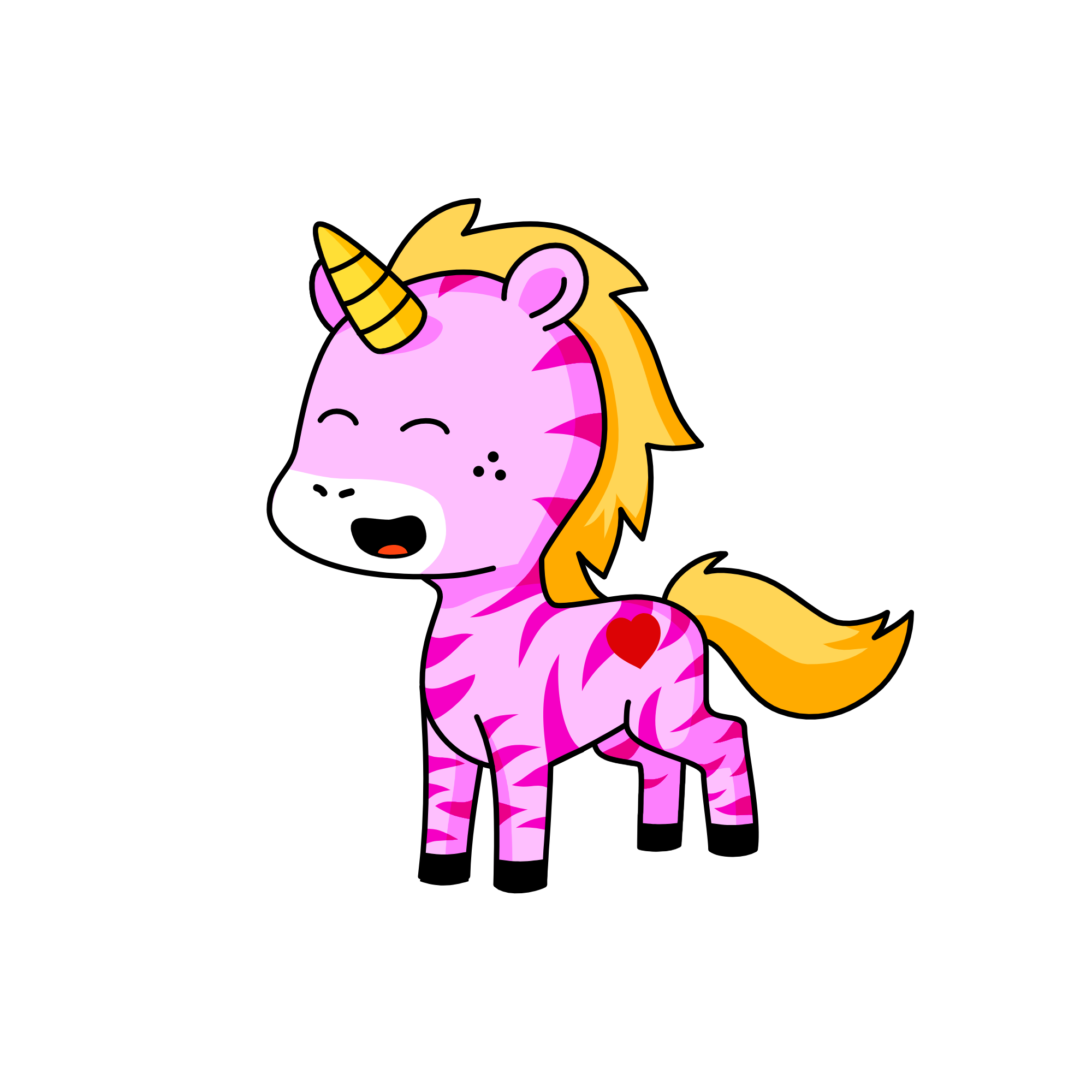 Zebra Fren, the unicorn