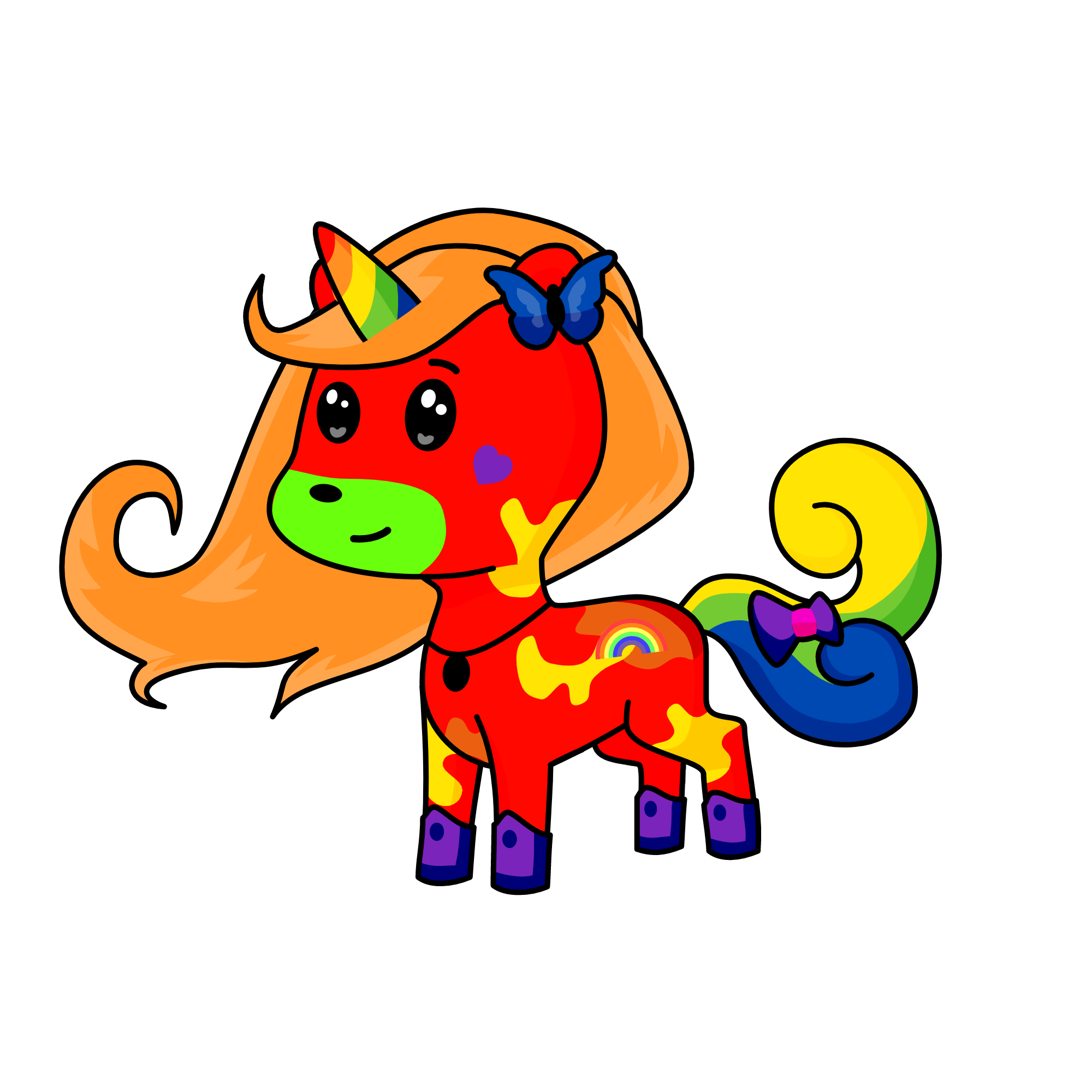 rainbow, the unicorn