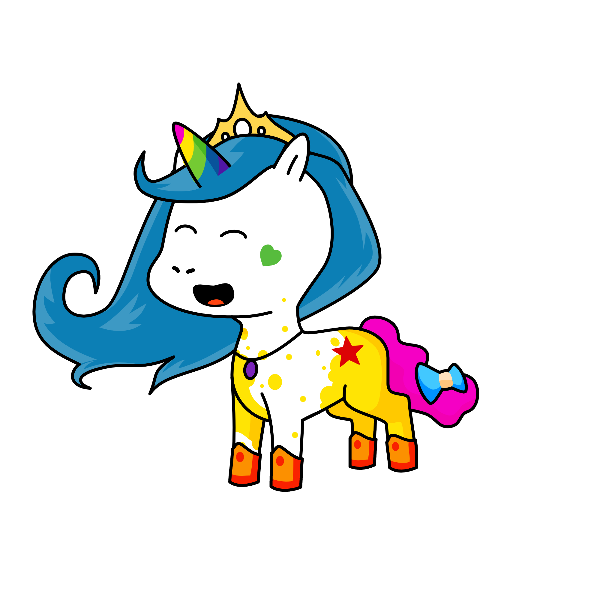mrs sparkle face, the unicorn