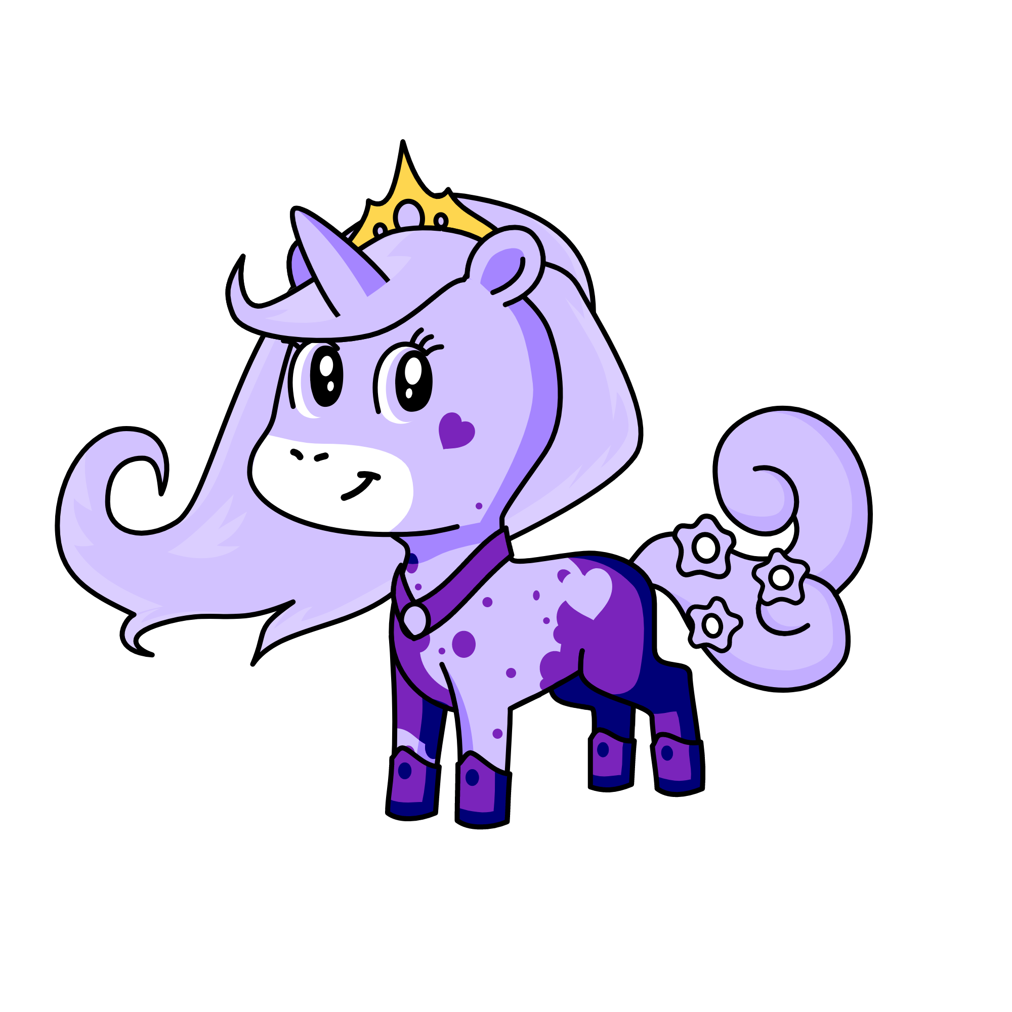 Lavender, the unicorn