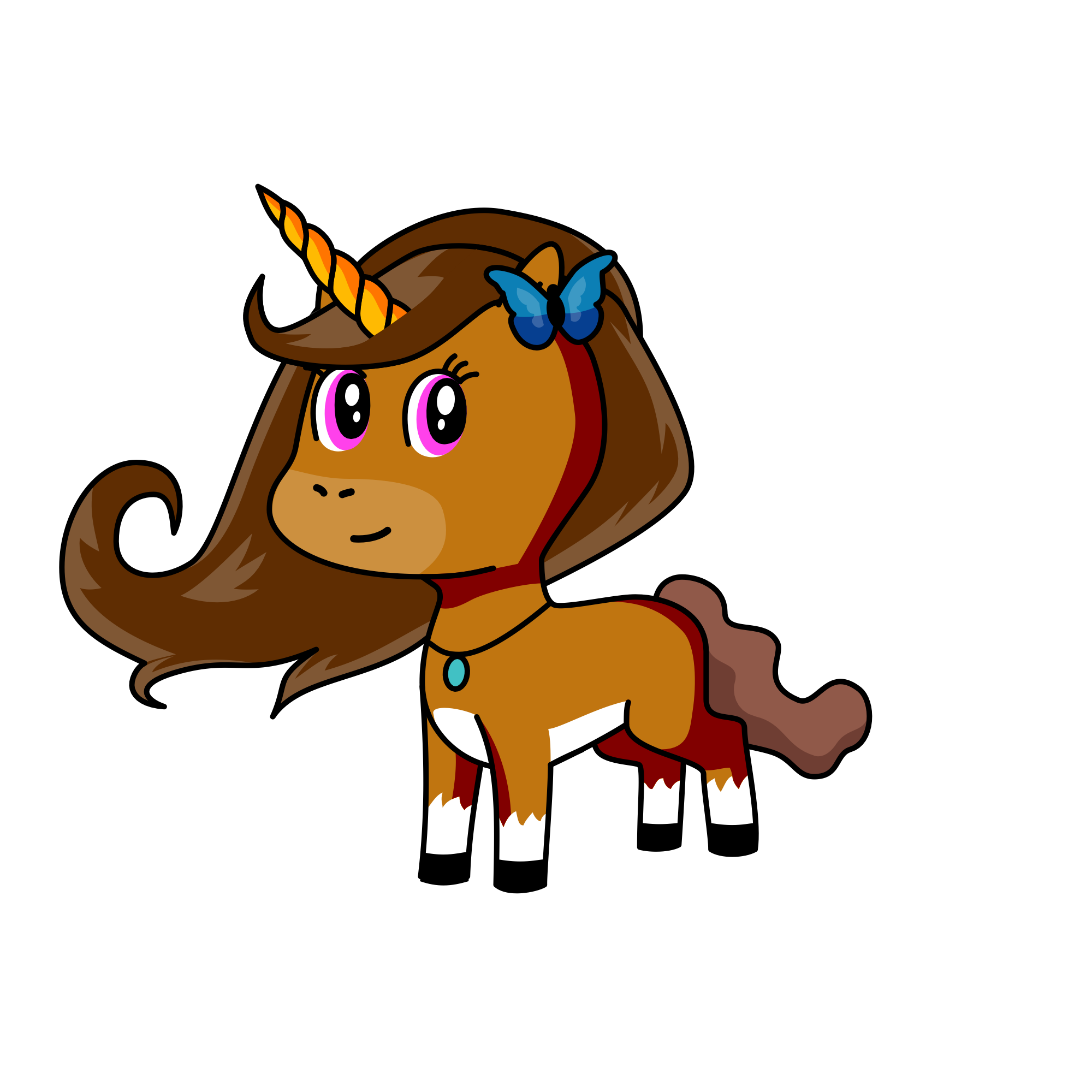 Brownie, the unicorn