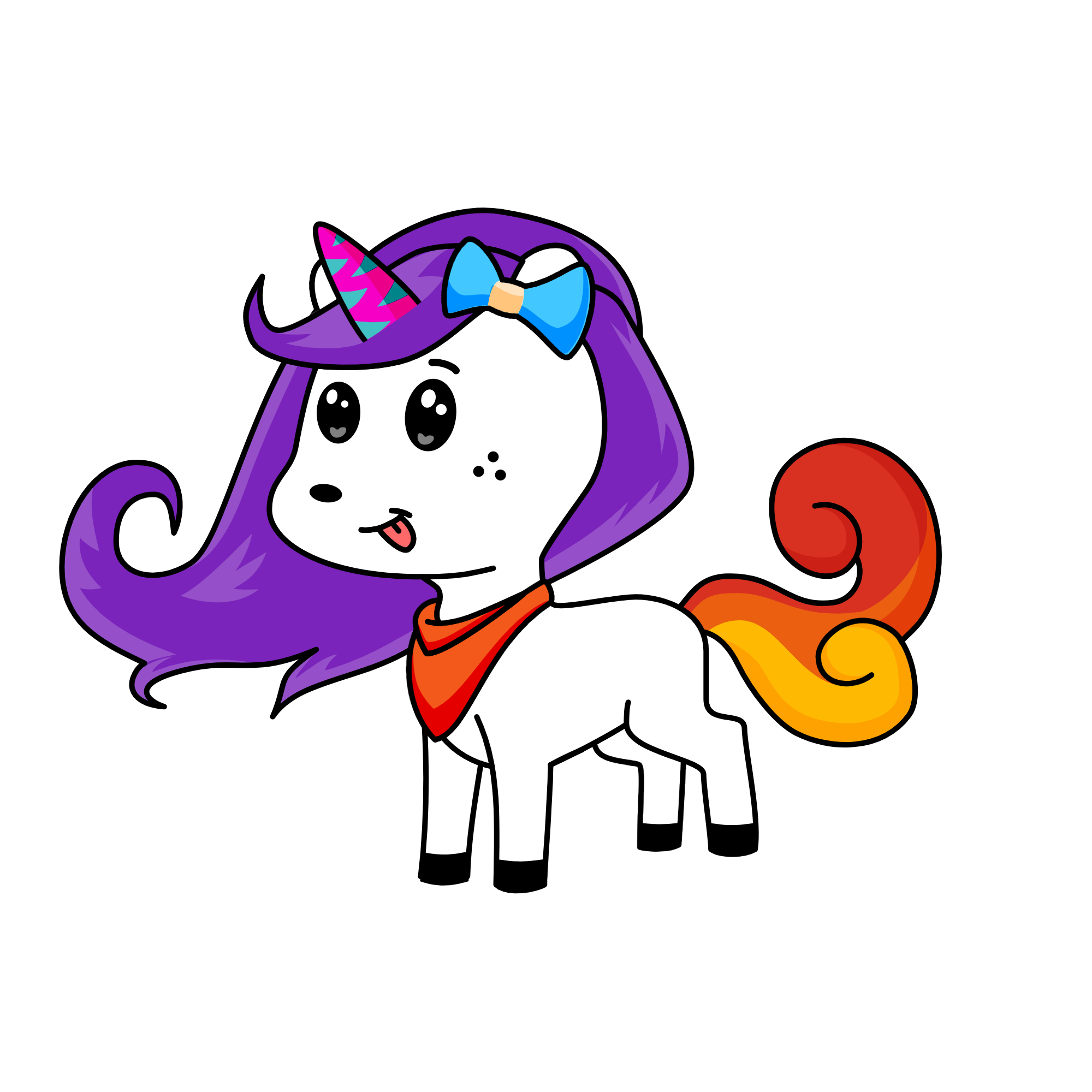 Sparkles, the unicorn