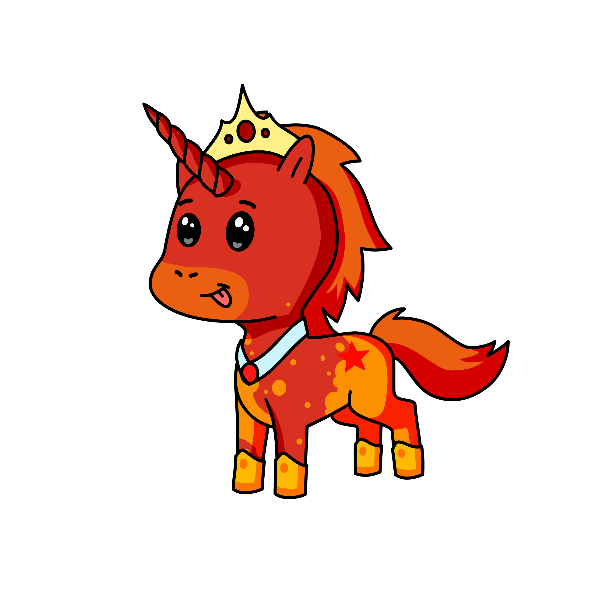 flame, the unicorn