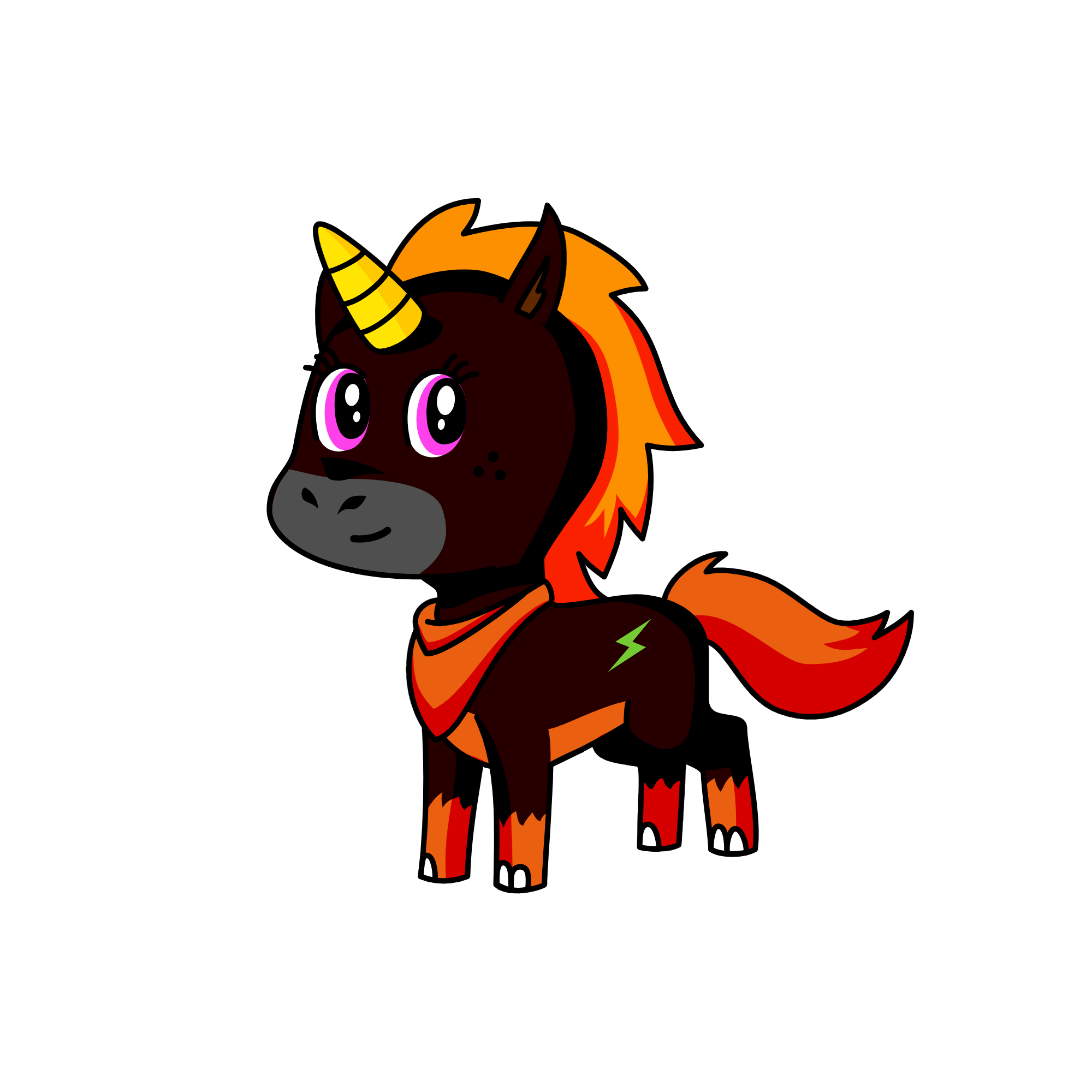 Fire, the unicorn