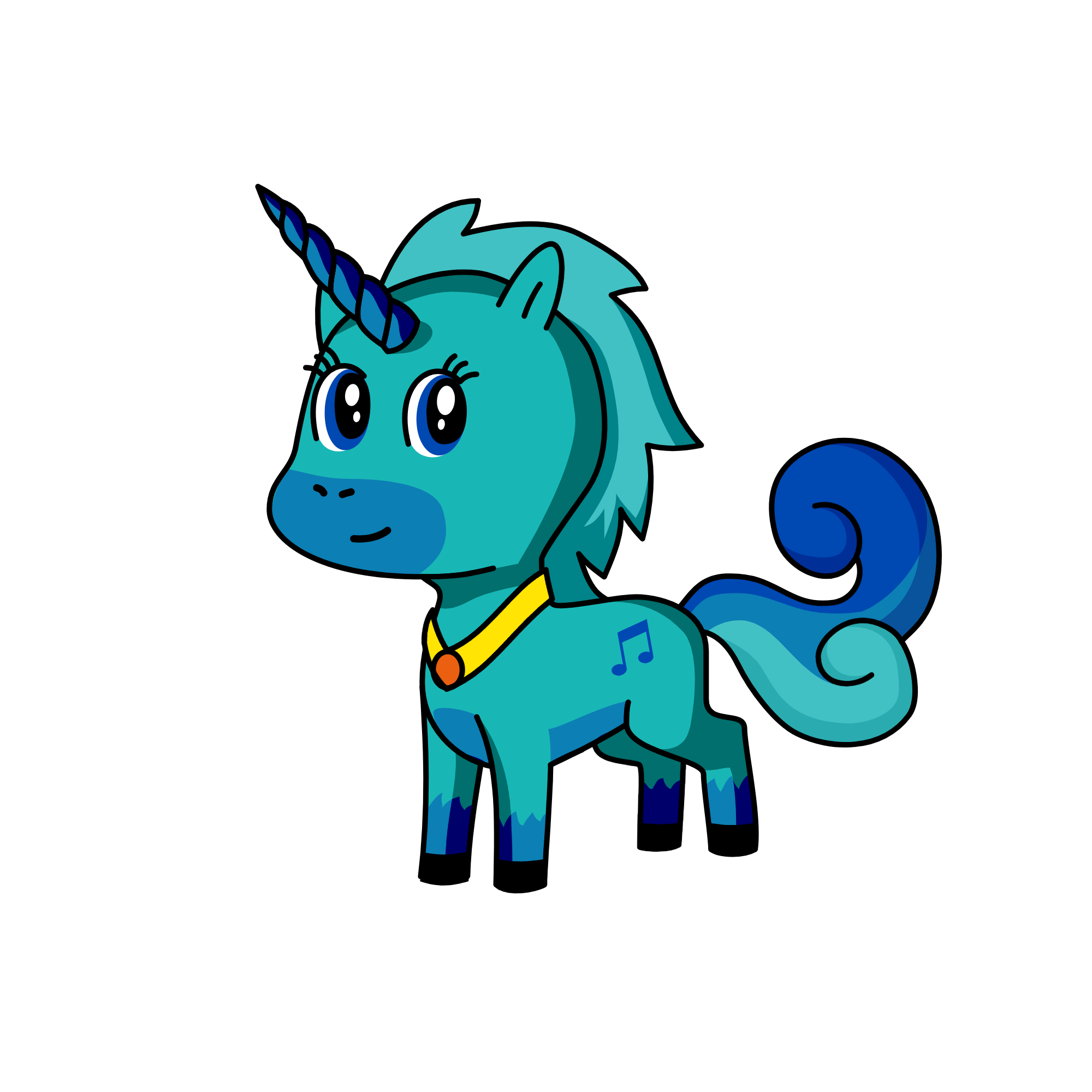 aqua, the unicorn