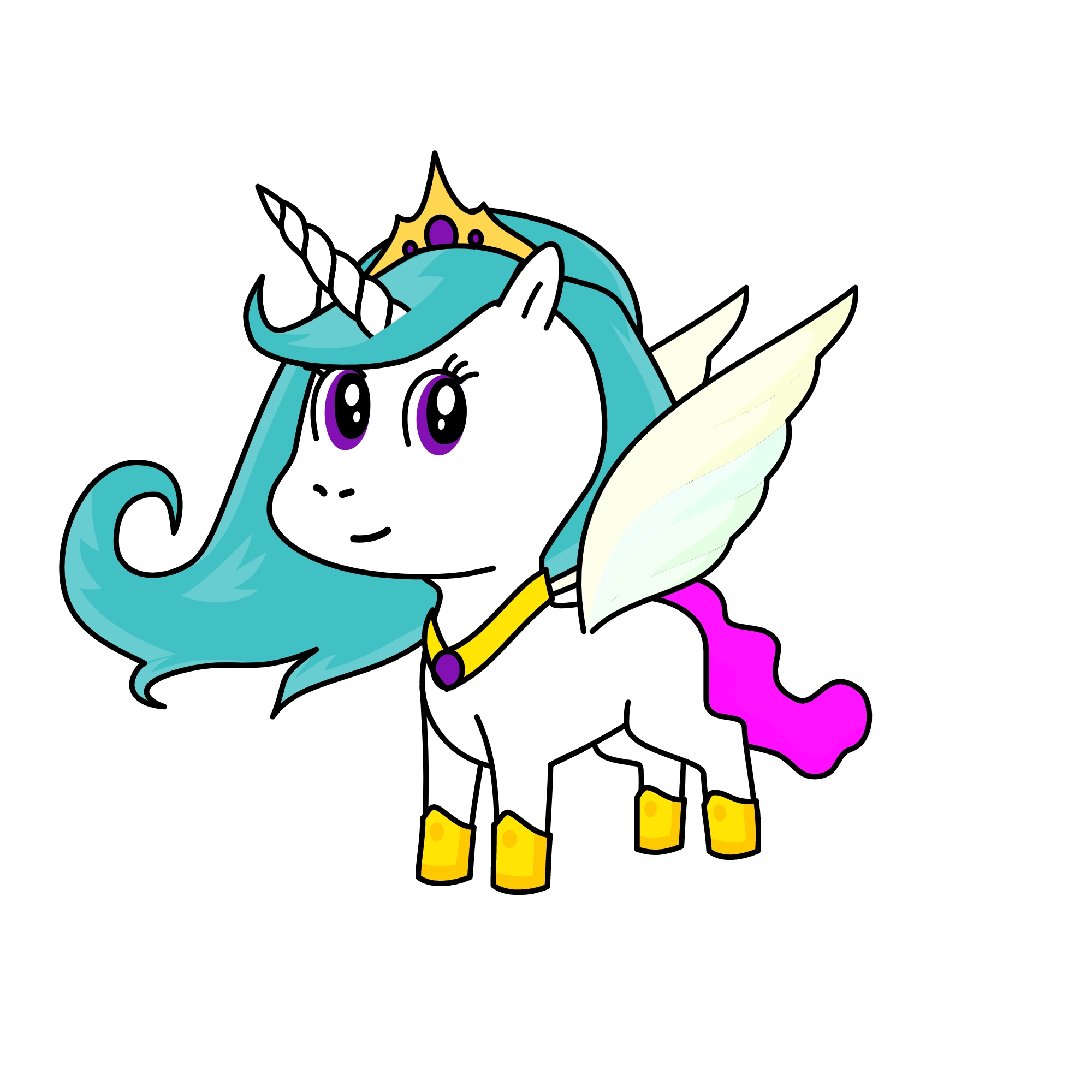 Princess Celestia, the unicorn