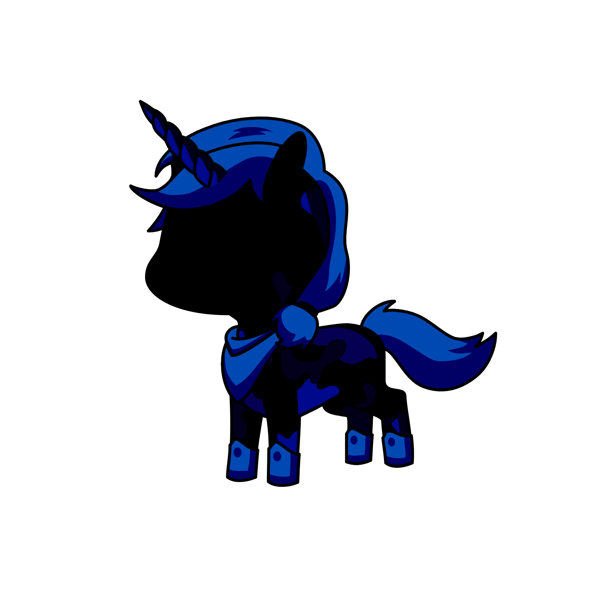 Dark Night, the unicorn