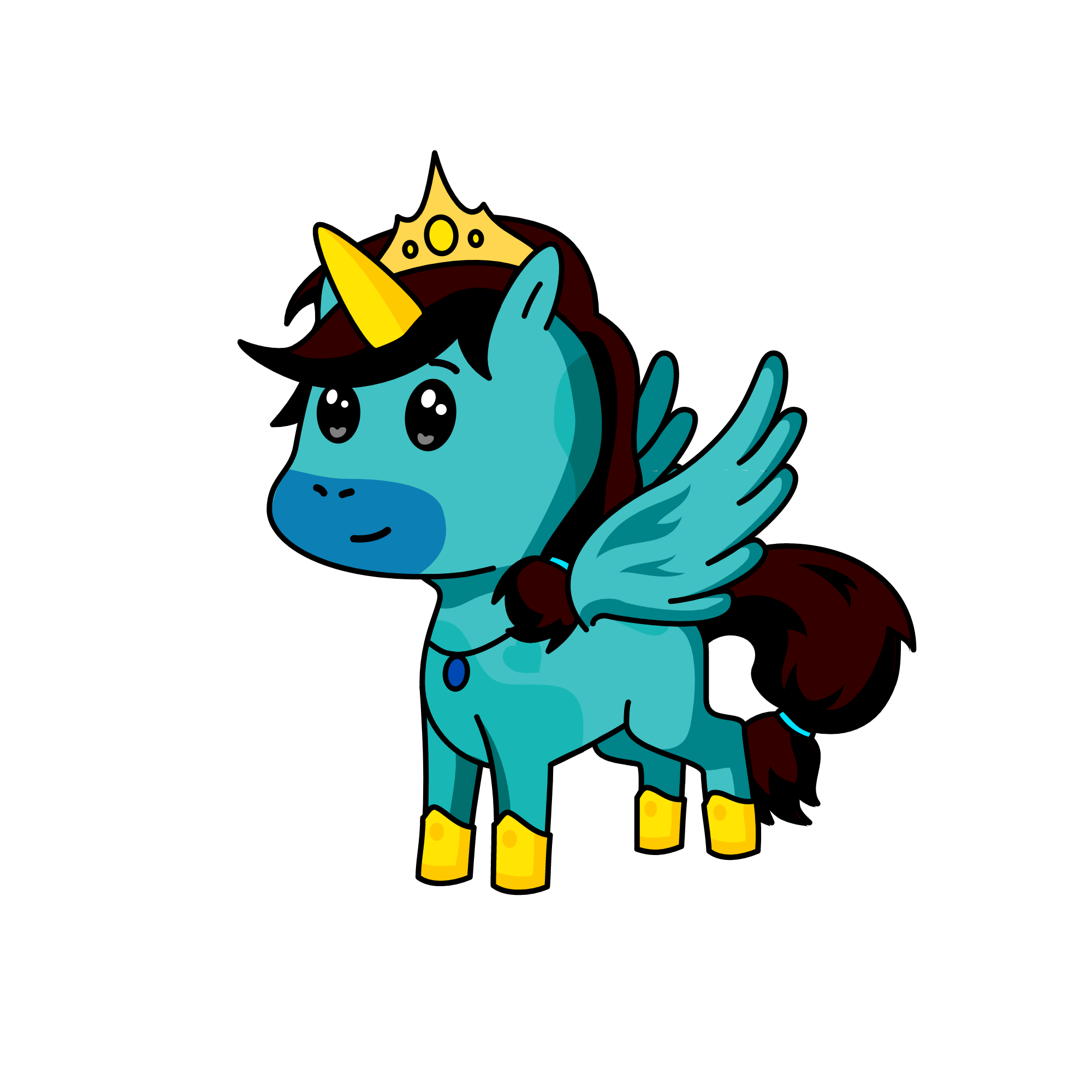 Qeenie, the unicorn