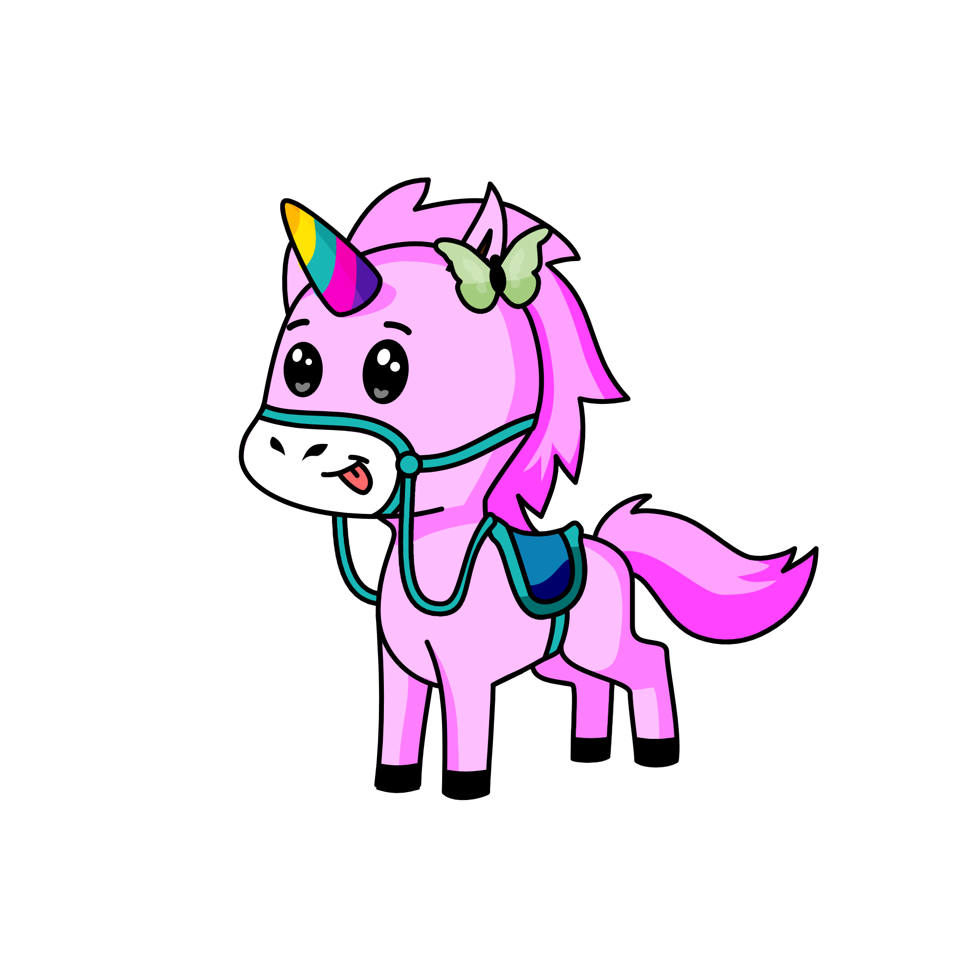 Indigo, the unicorn