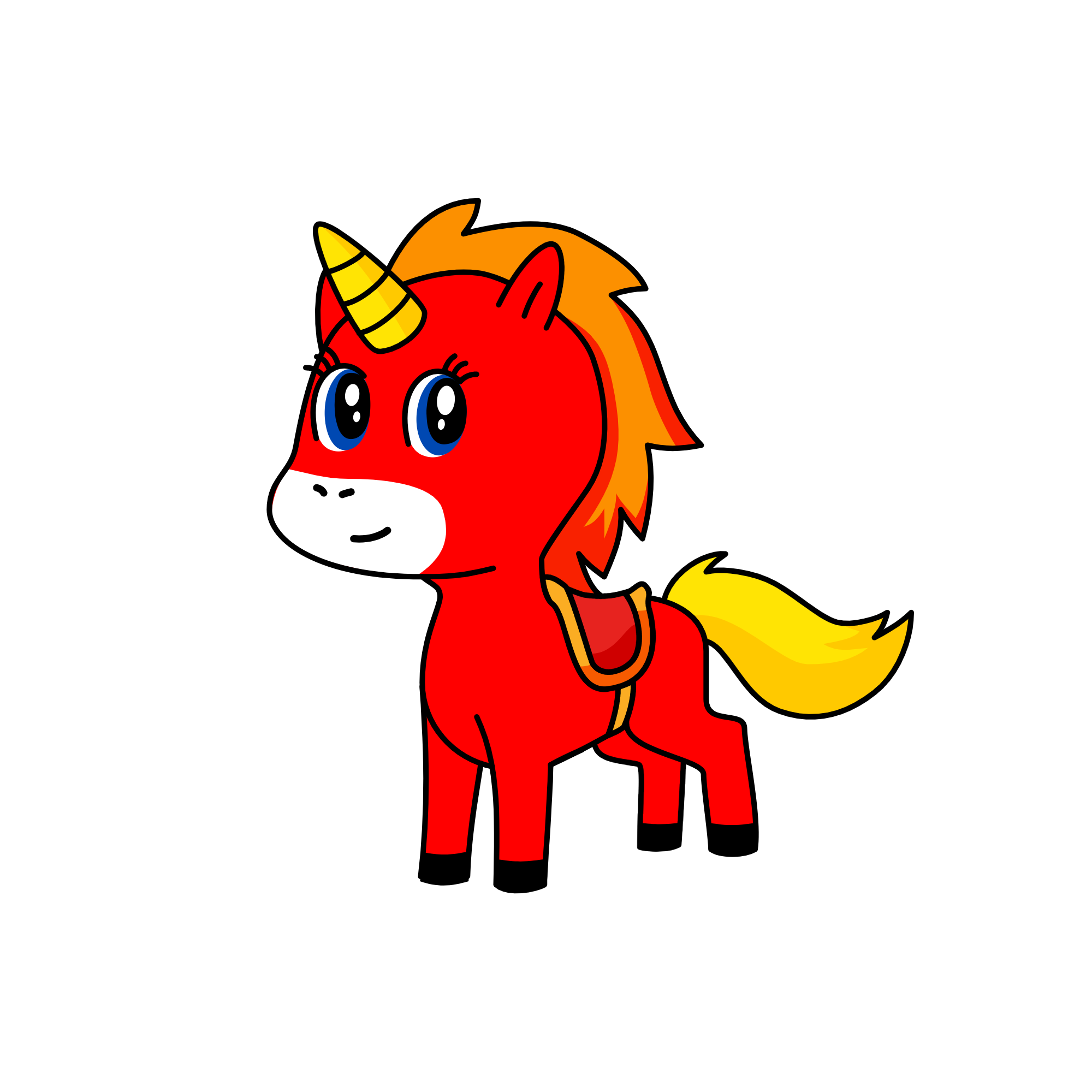 Flame, the unicorn
