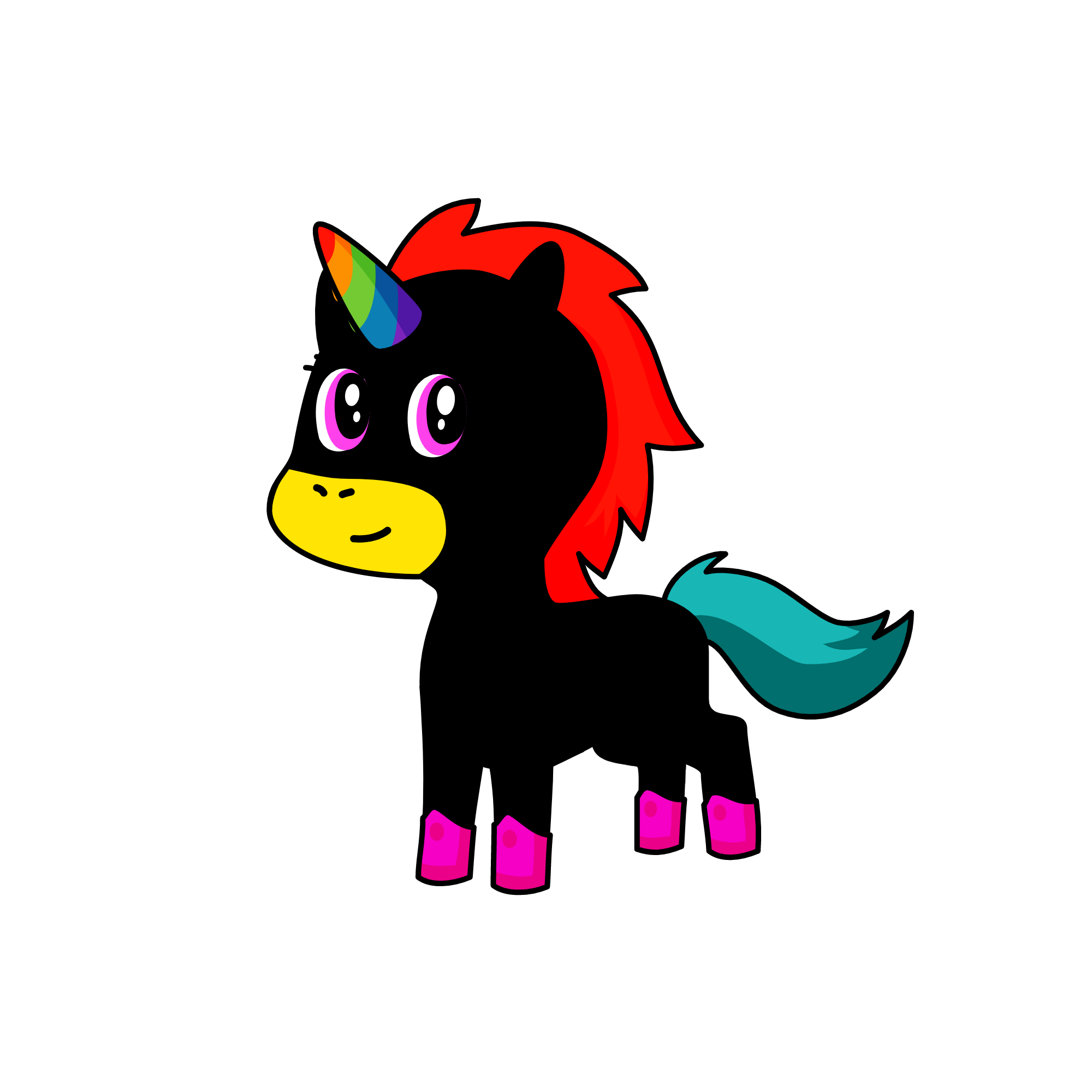 Fluff, the unicorn
