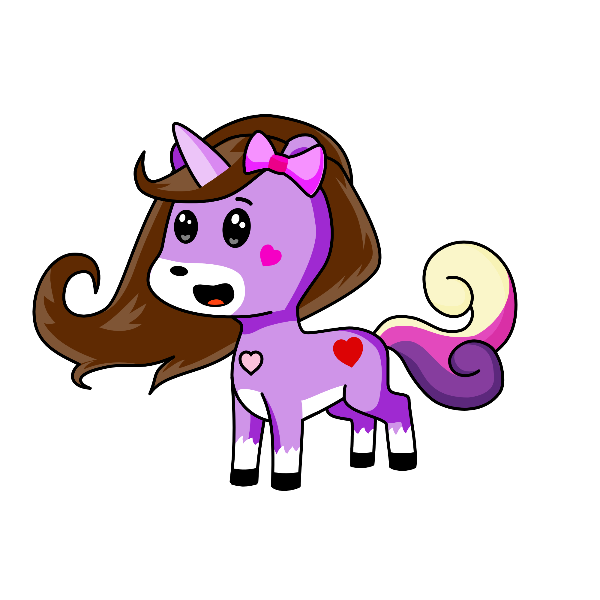 Pinky Puff, the unicorn