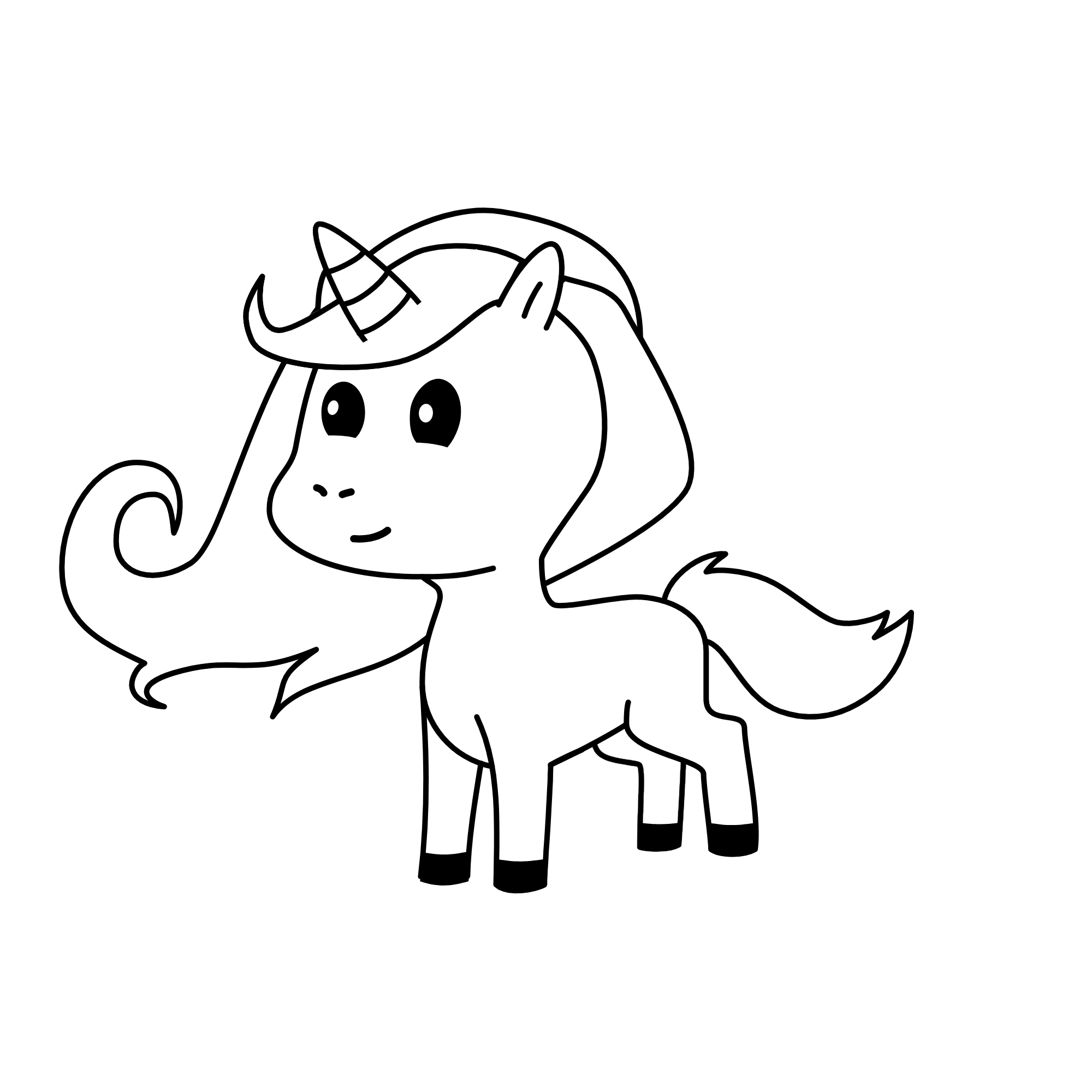 snowy, the unicorn