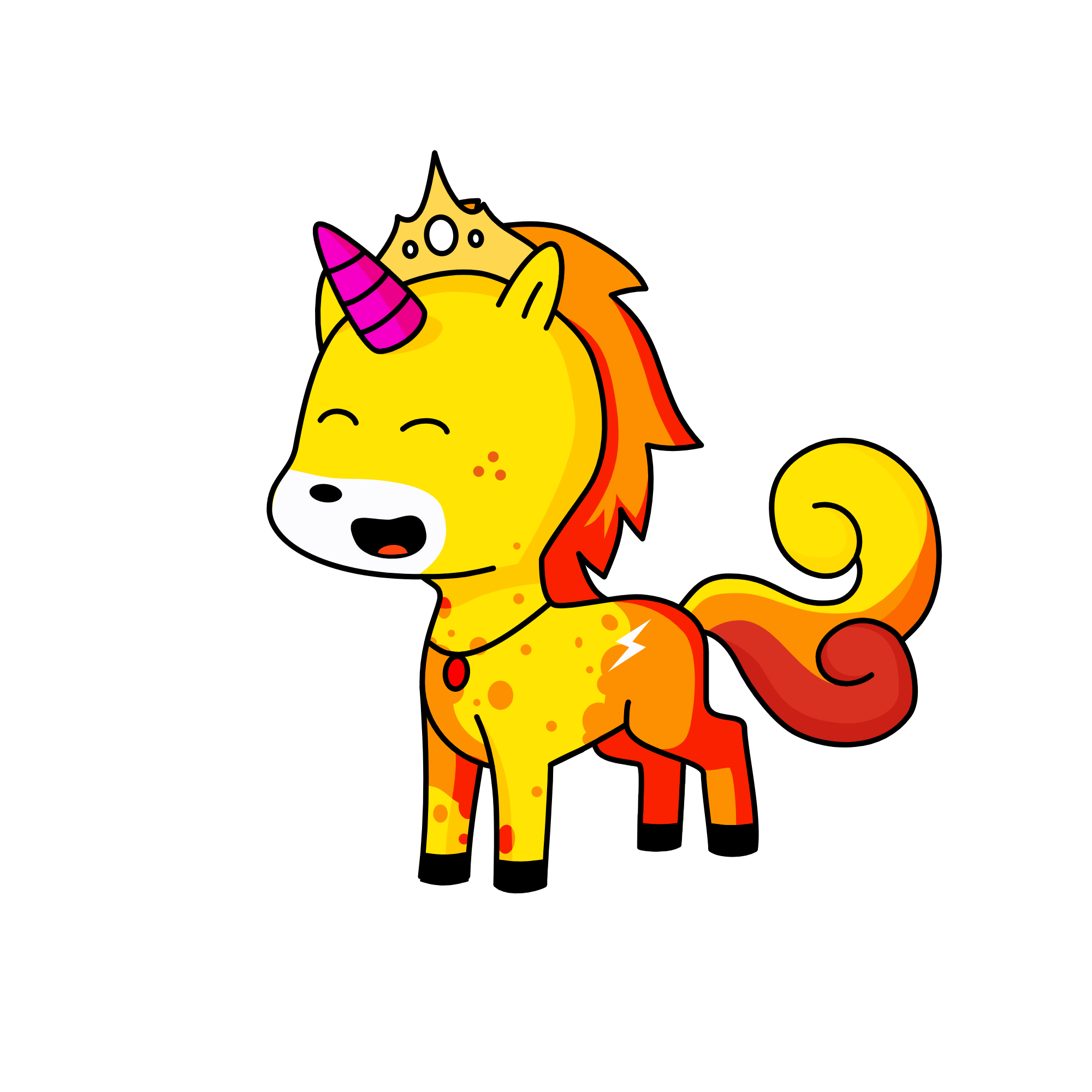 Flame, the unicorn