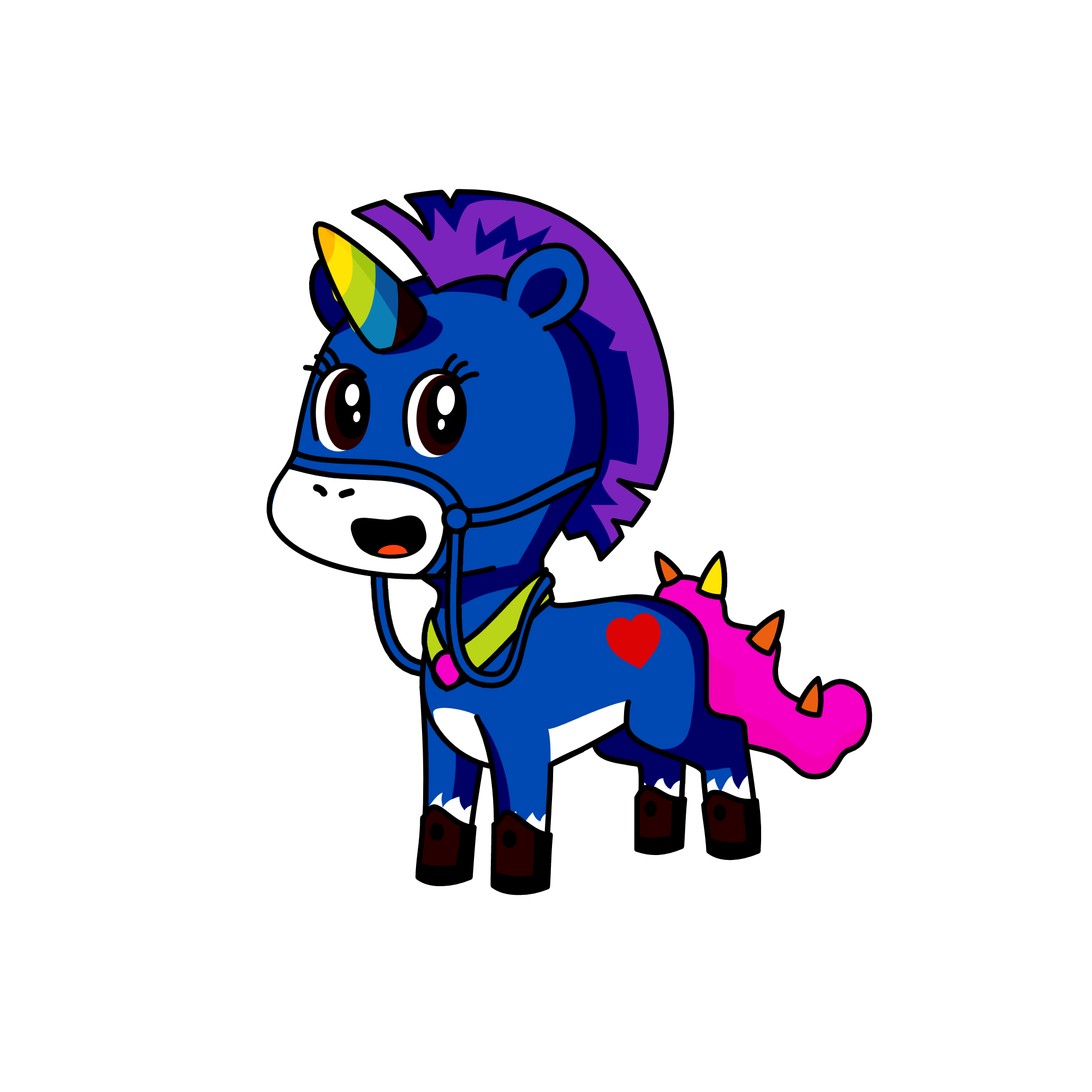 moonlight, the unicorn