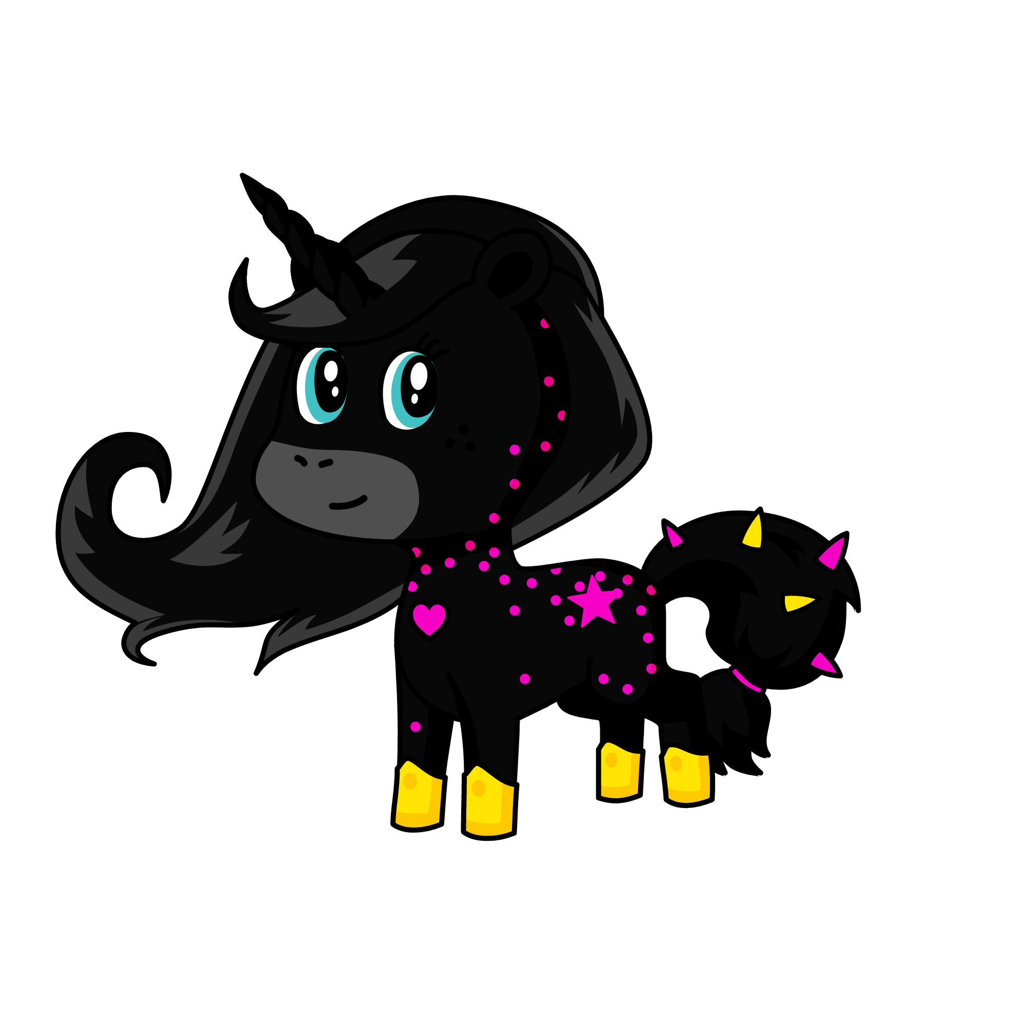 dark fairy unicorn, the unicorn