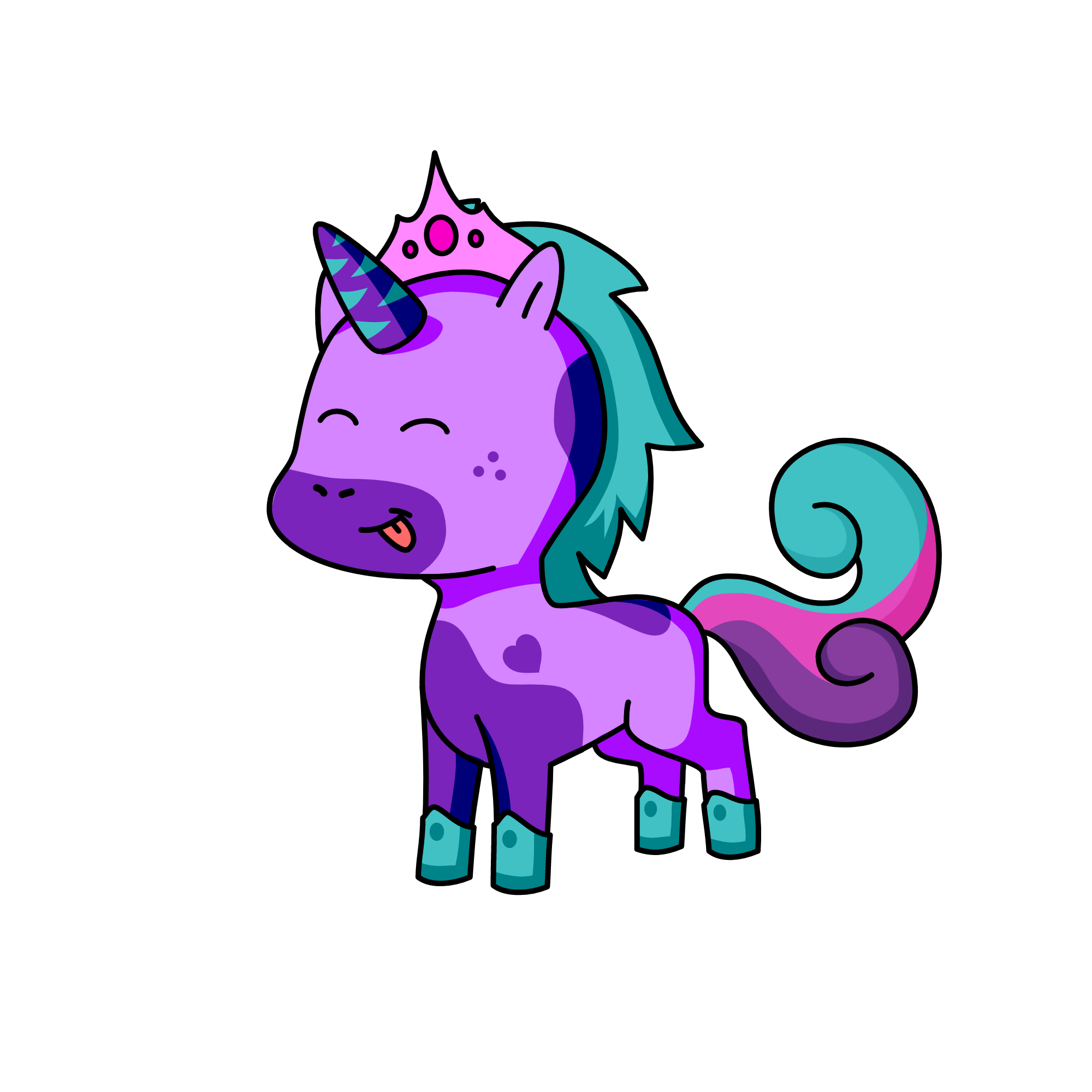 Glitter, the unicorn