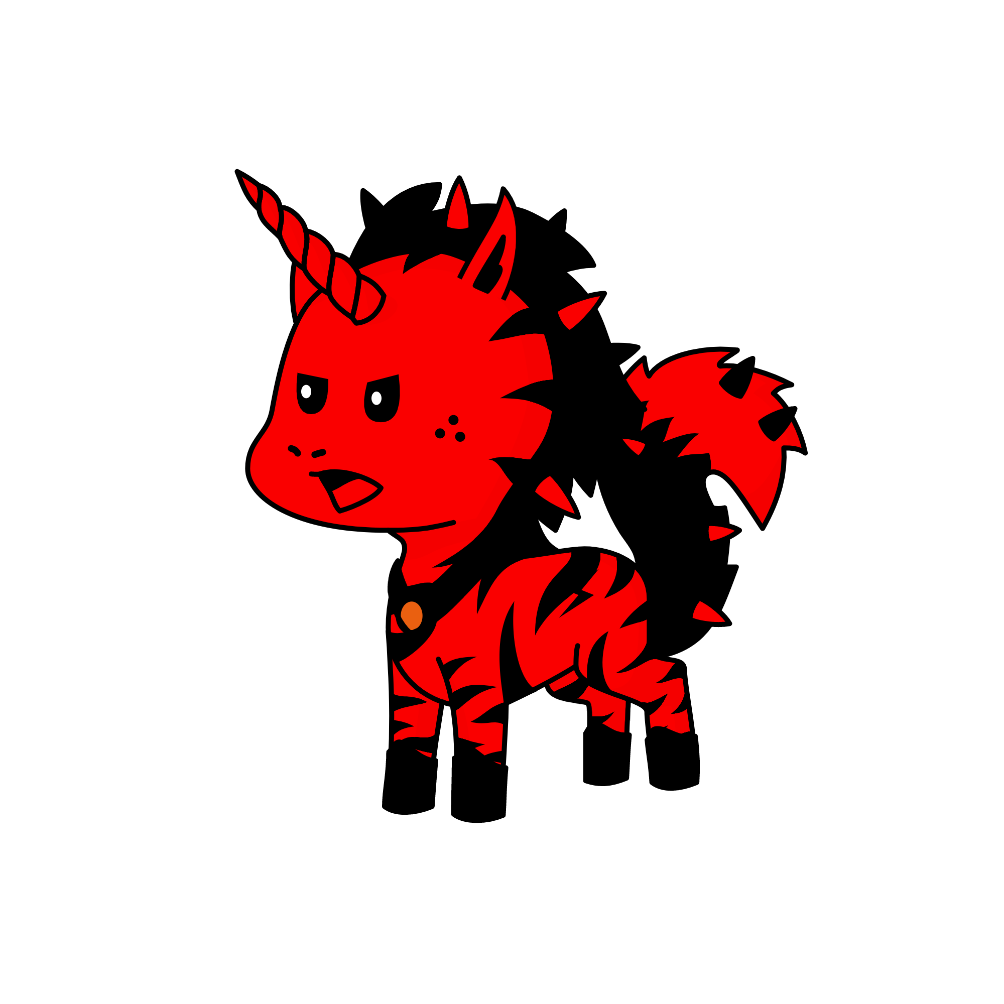 Evil, the unicorn