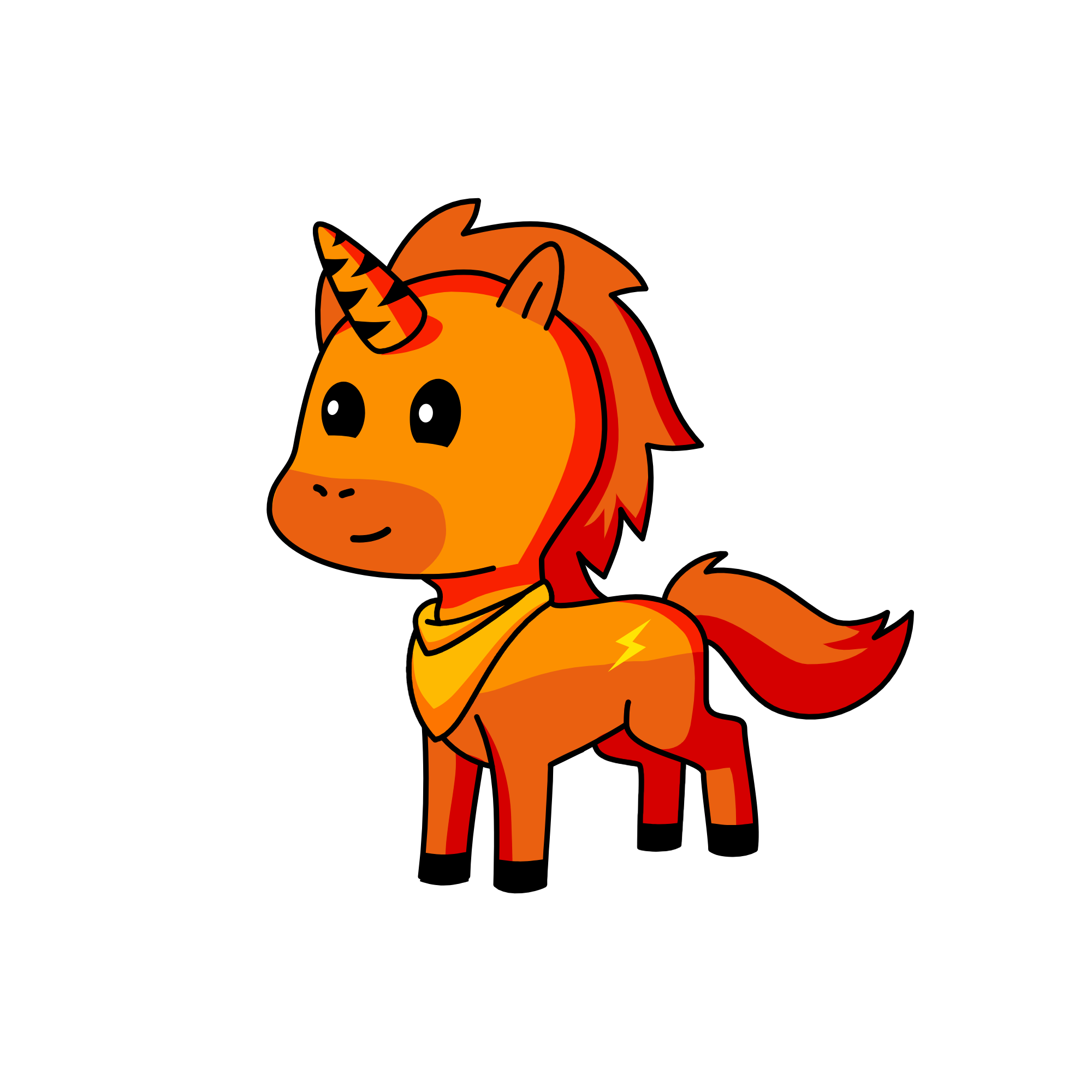 sunset, the unicorn