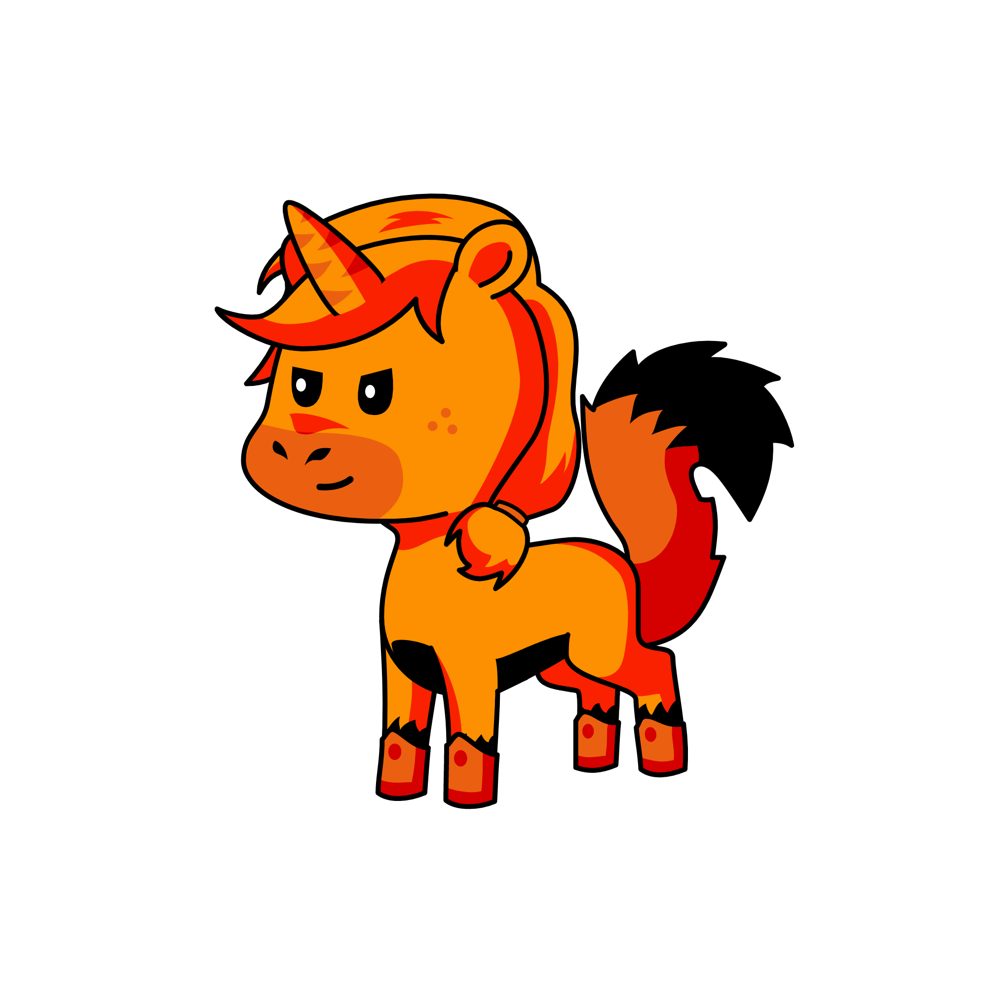 fox, the unicorn