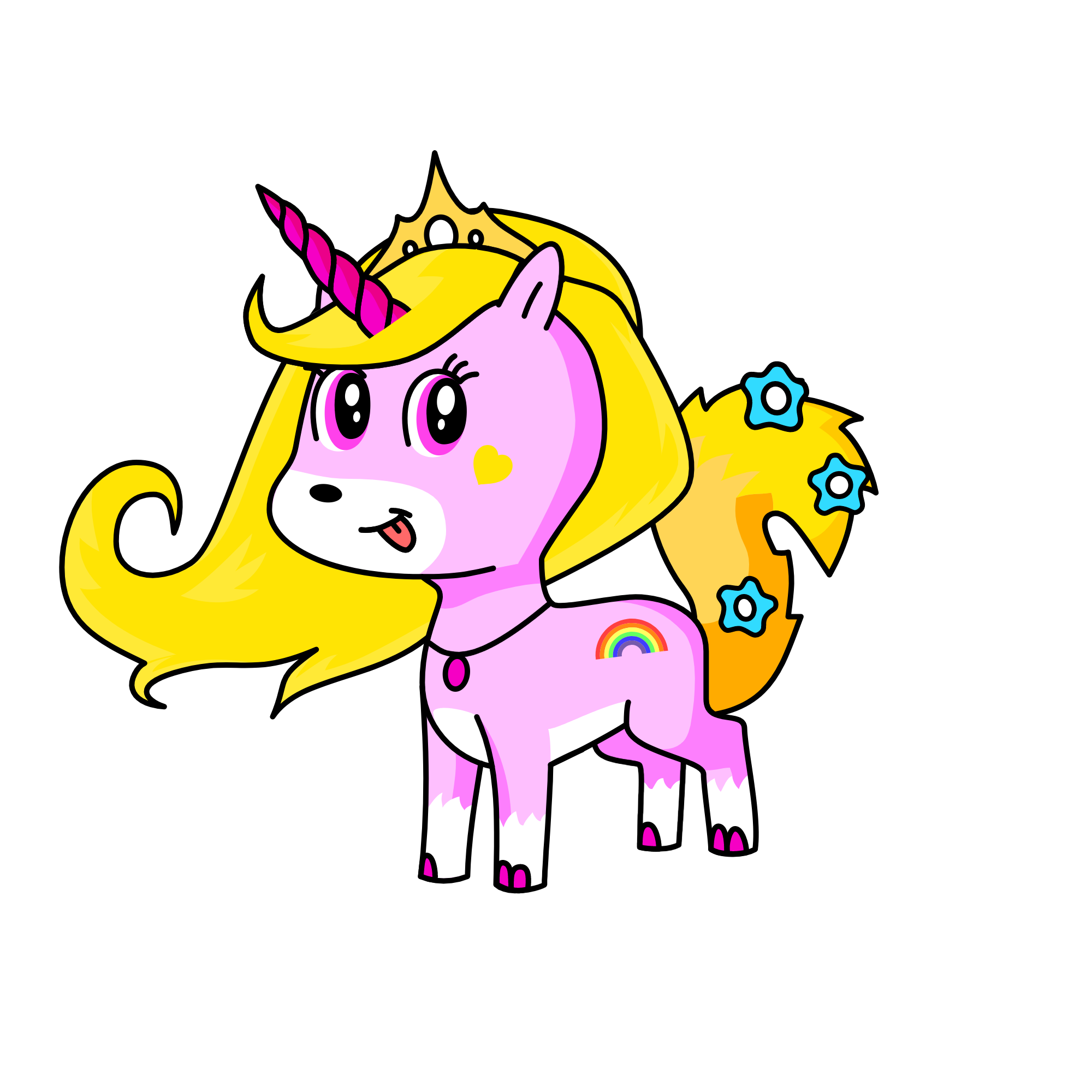 three, the unicorn