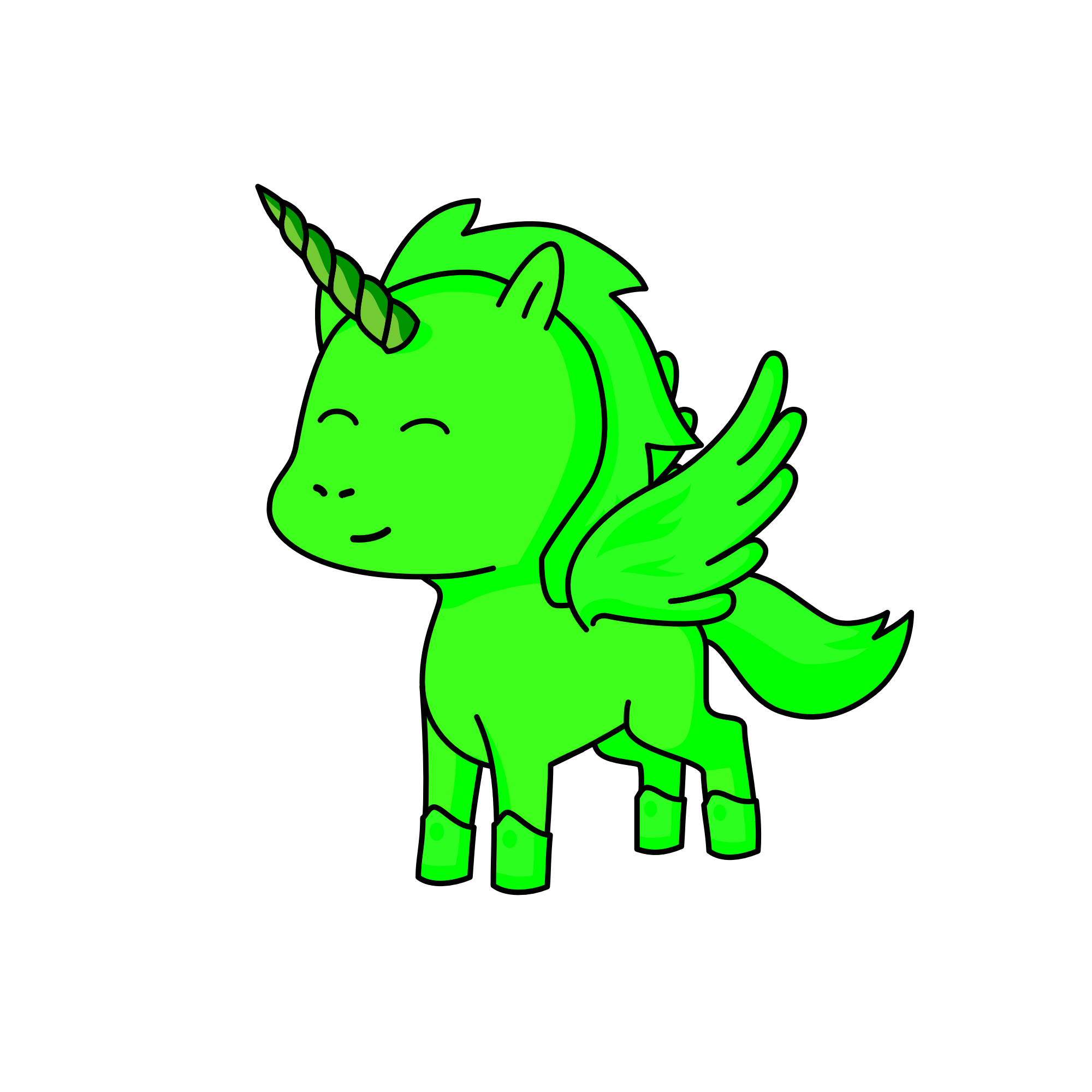 greenzie, the unicorn