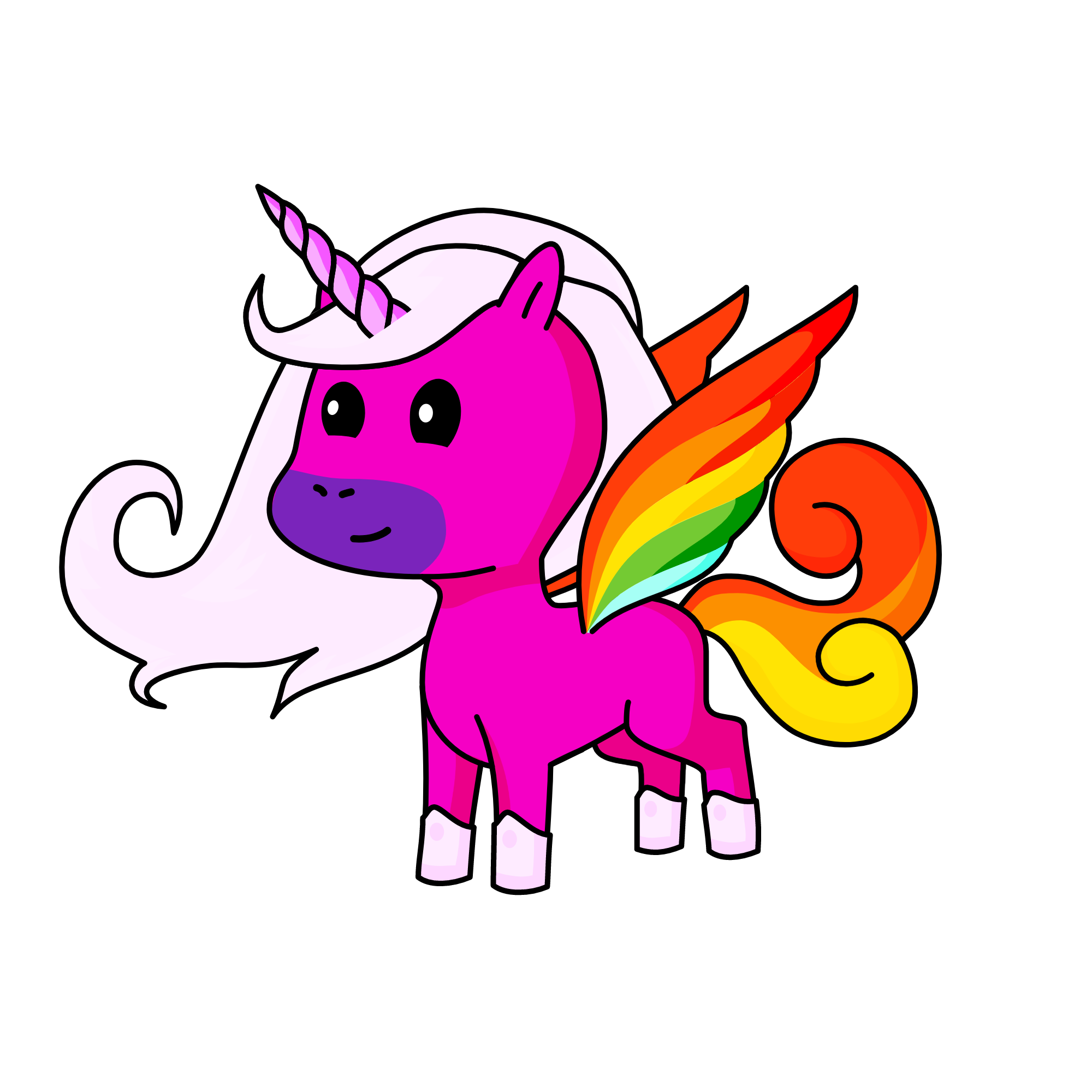 Princess Rainbow, the unicorn