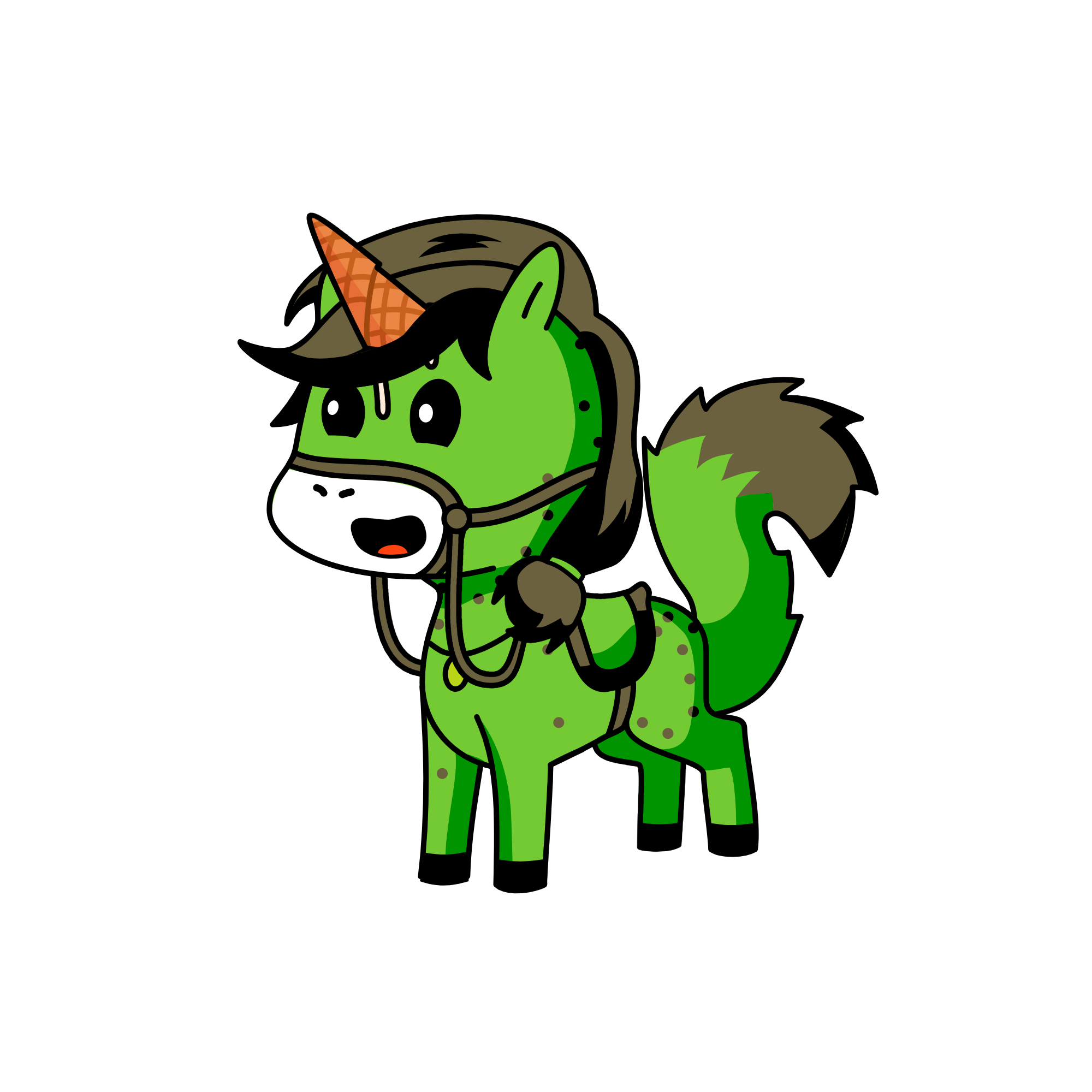 Mint Chocolate Chip, the unicorn