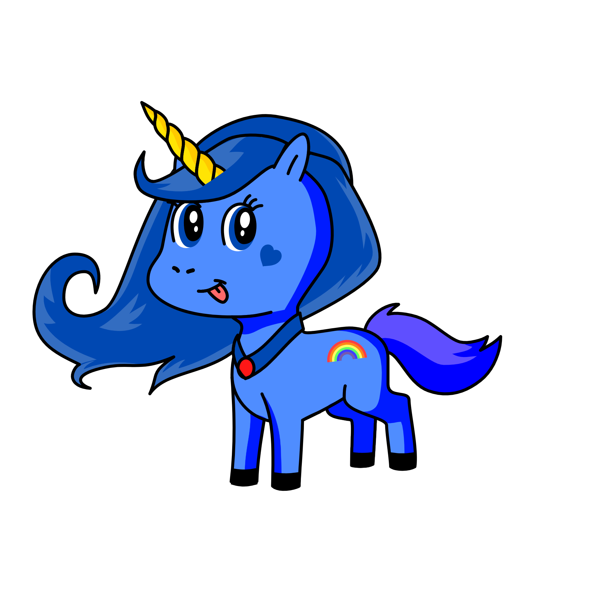 moonlight, the unicorn