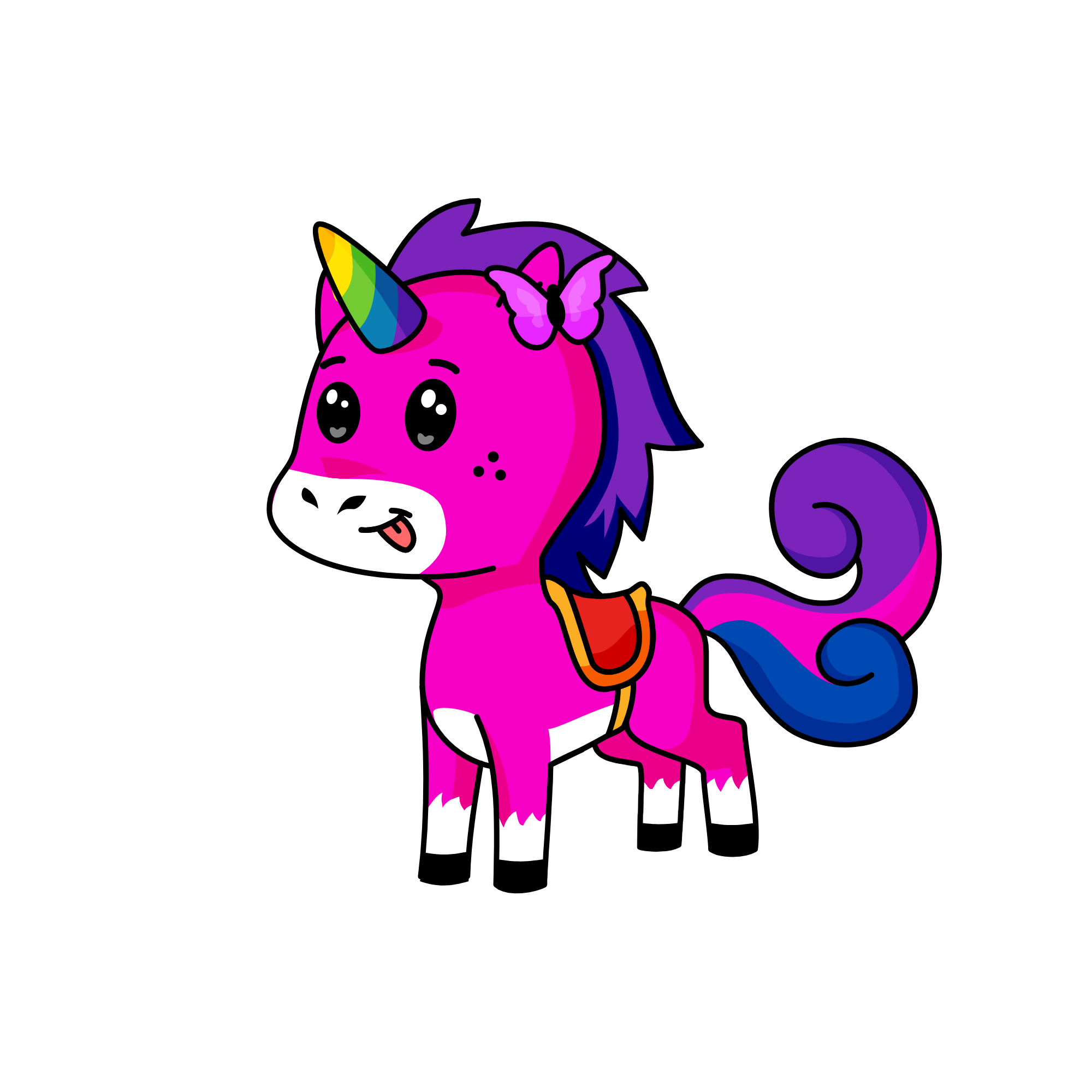 Pinky, the unicorn