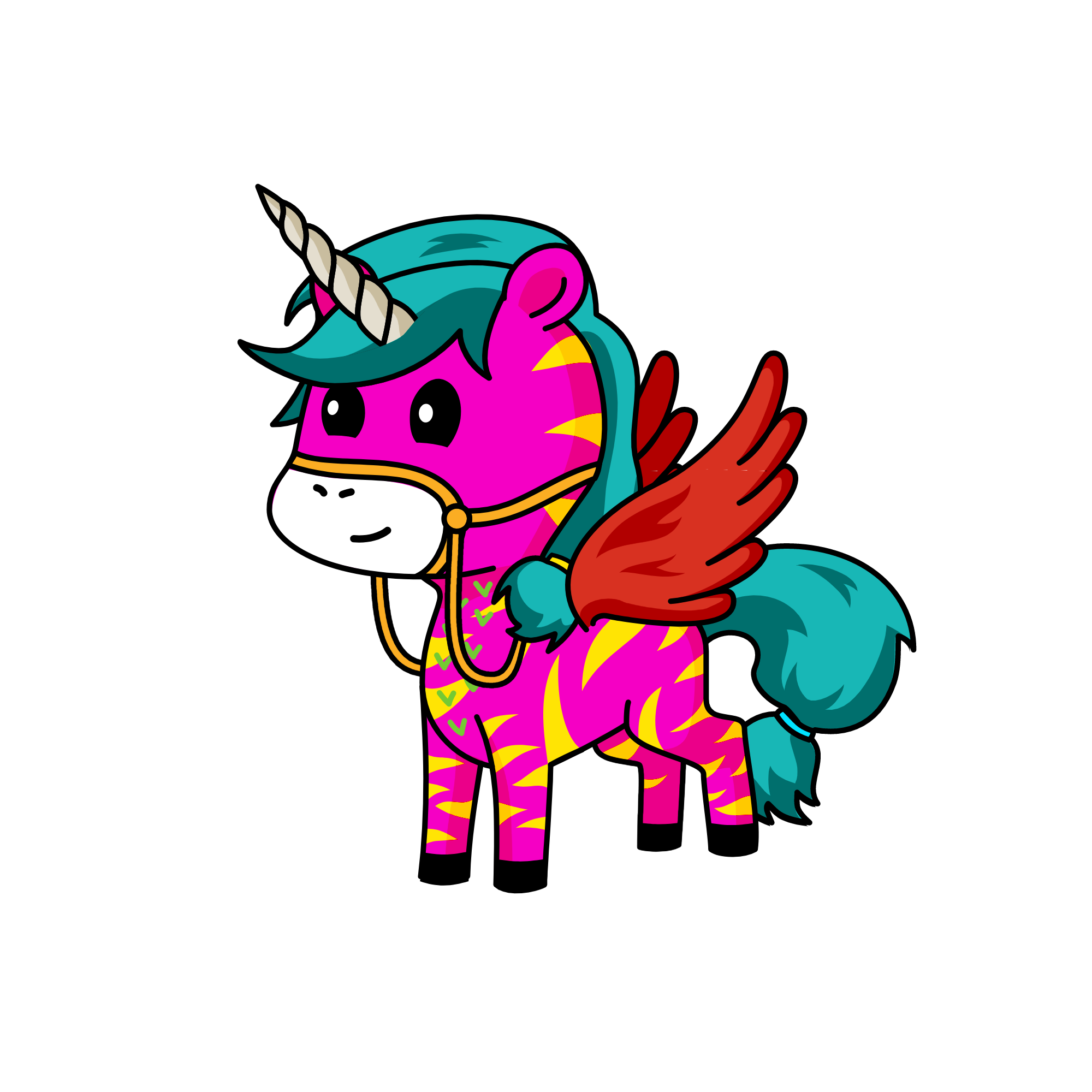 the rainbow on Easter, the unicorn