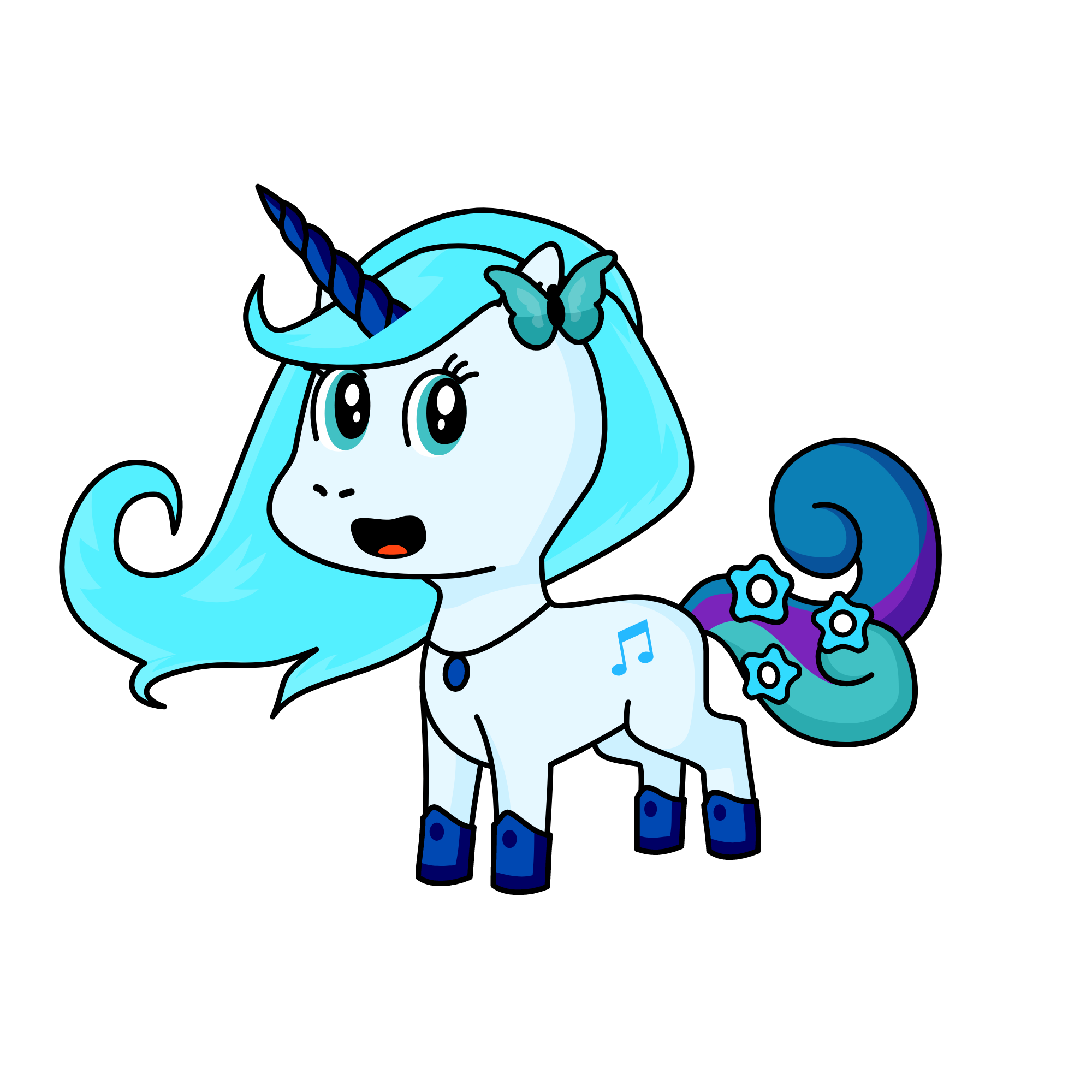 Jazzy, the unicorn