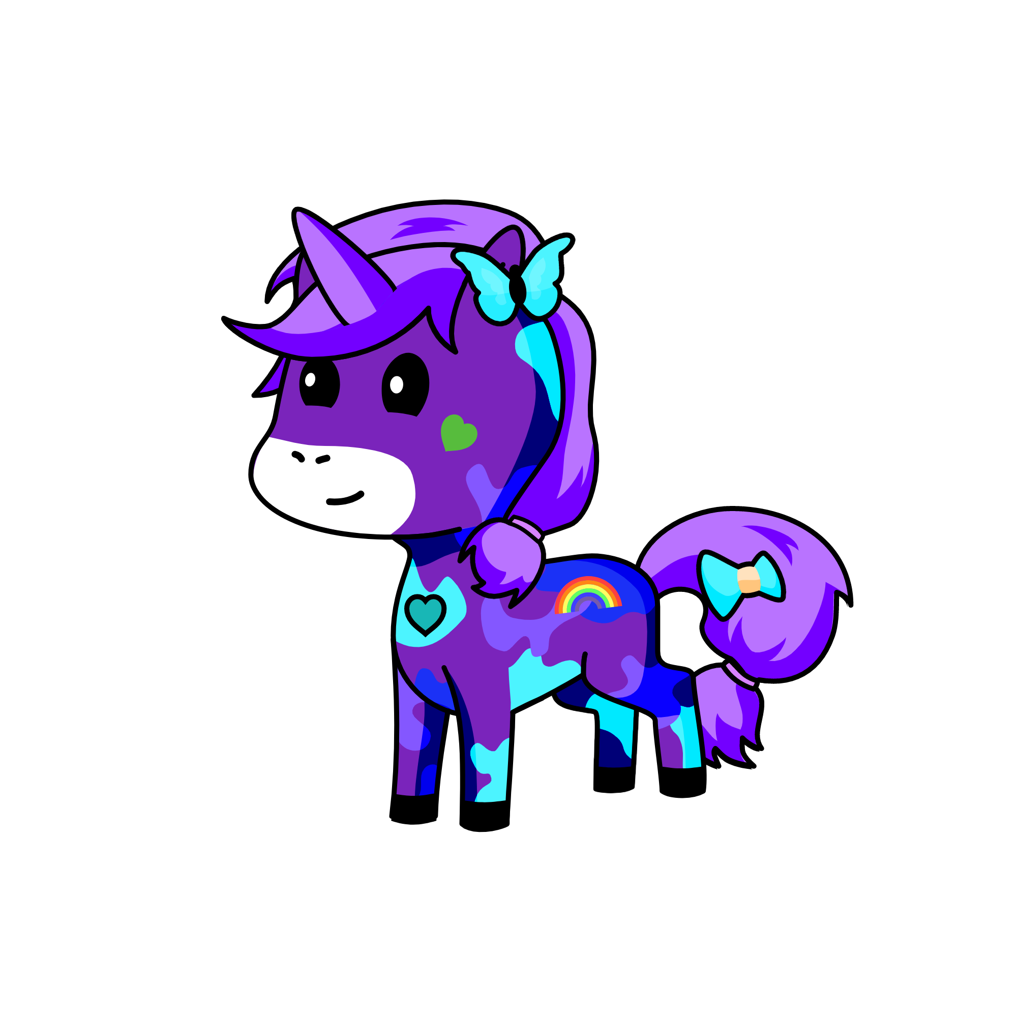 fluttery, the unicorn