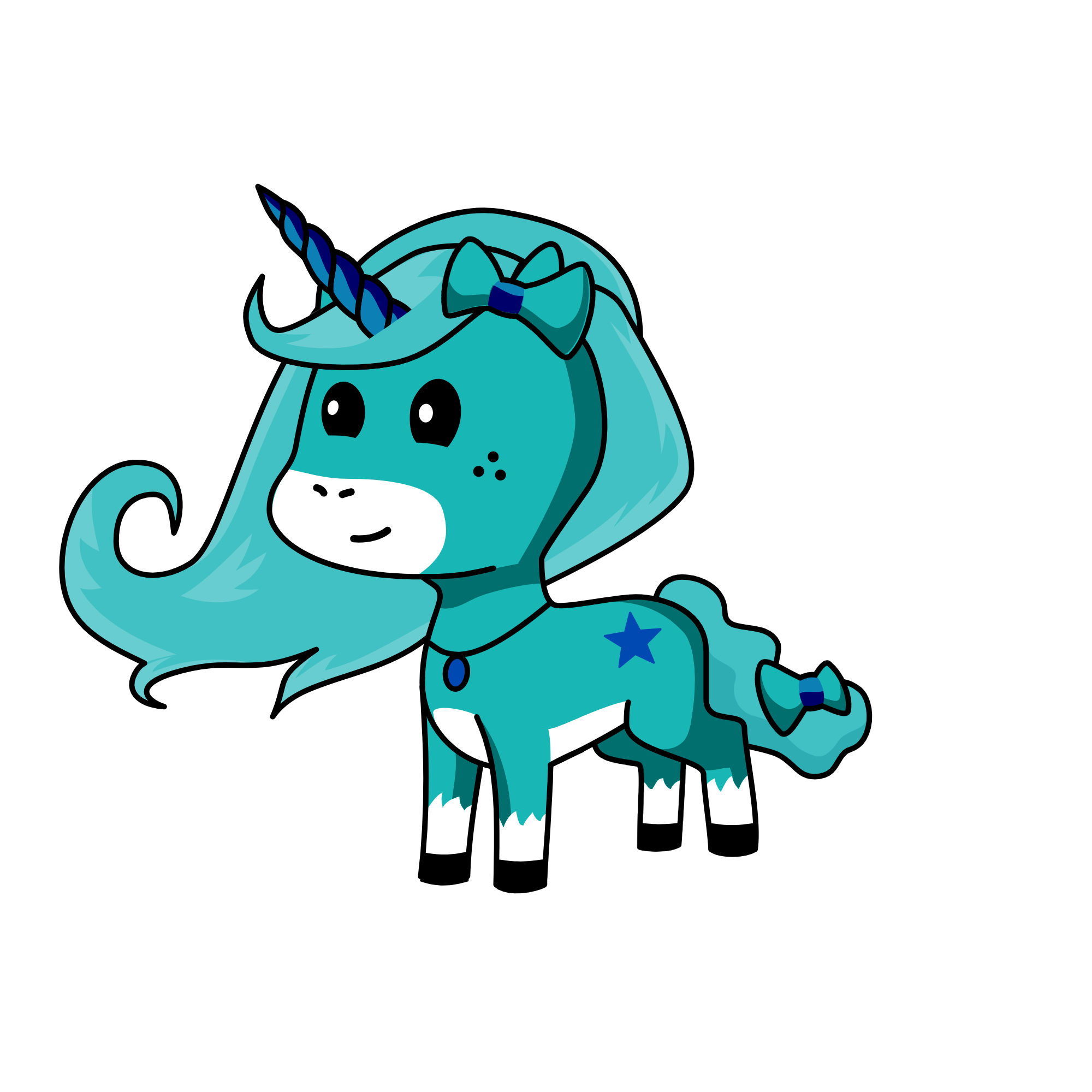 tealina, the unicorn