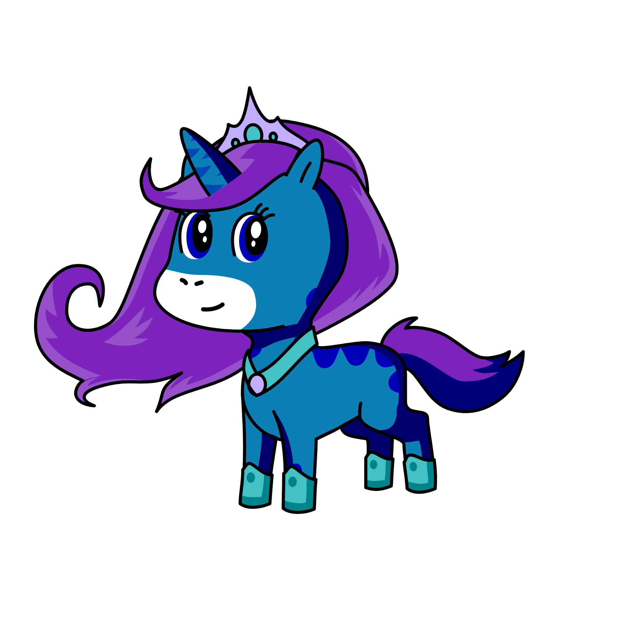 Princess Moonbeam, the unicorn