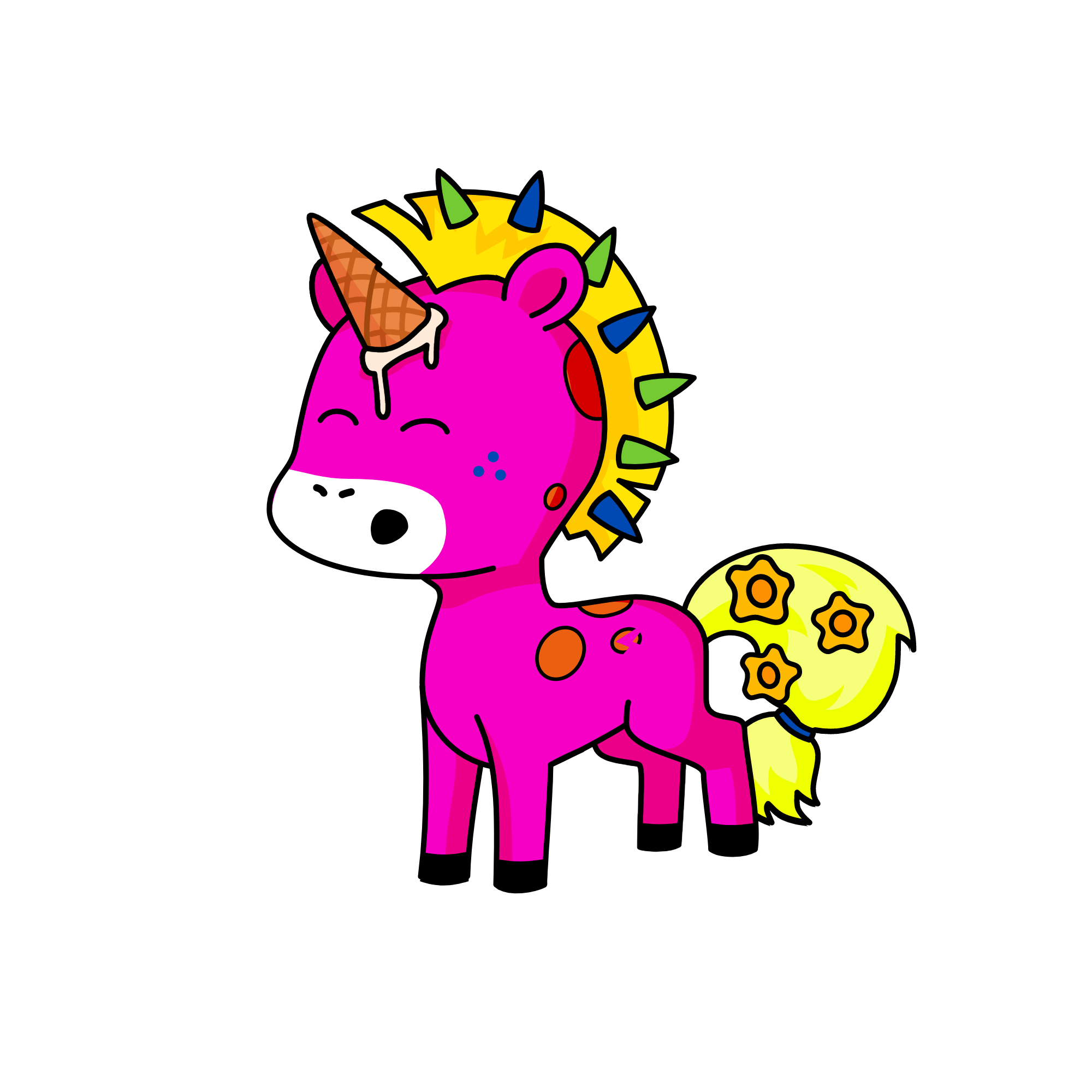Wacky, the unicorn