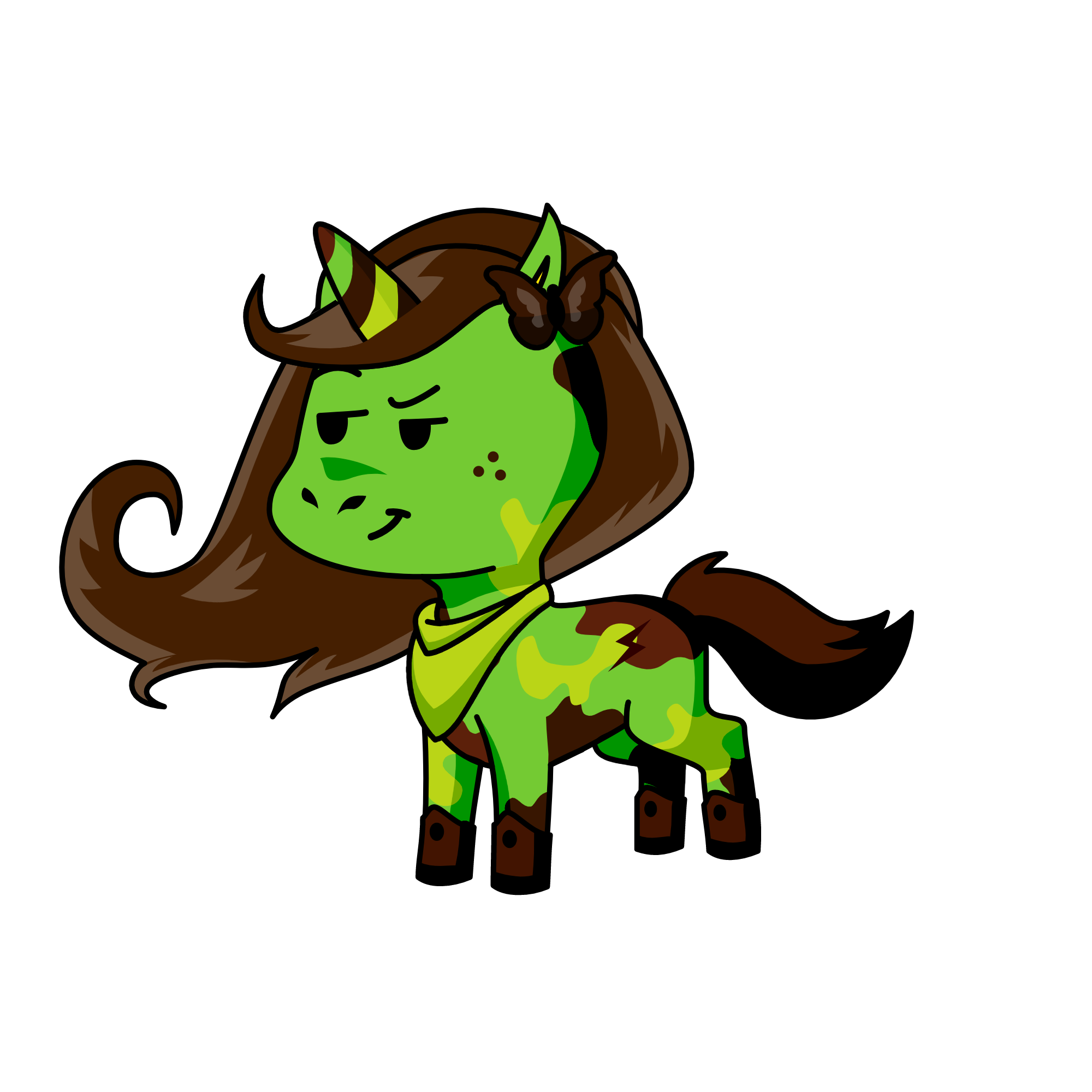 The Spirit of Mischief, the unicorn