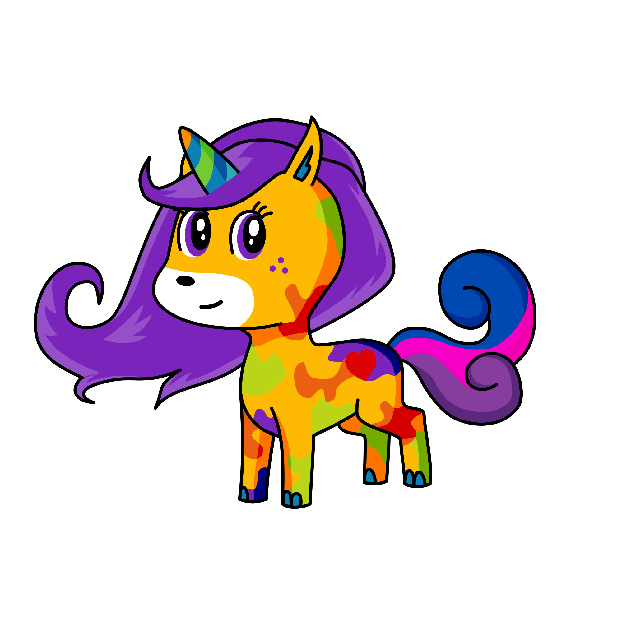 rainbow, the unicorn