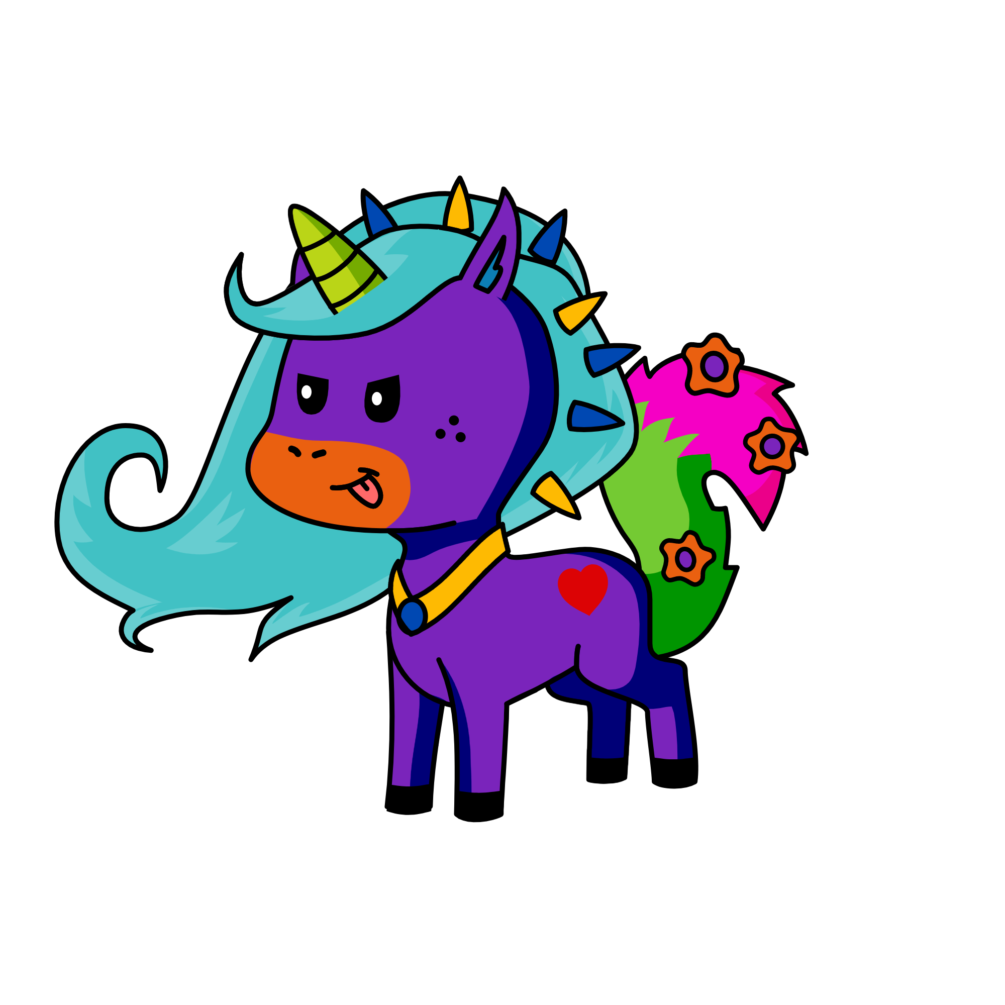 rainbow flight, the unicorn