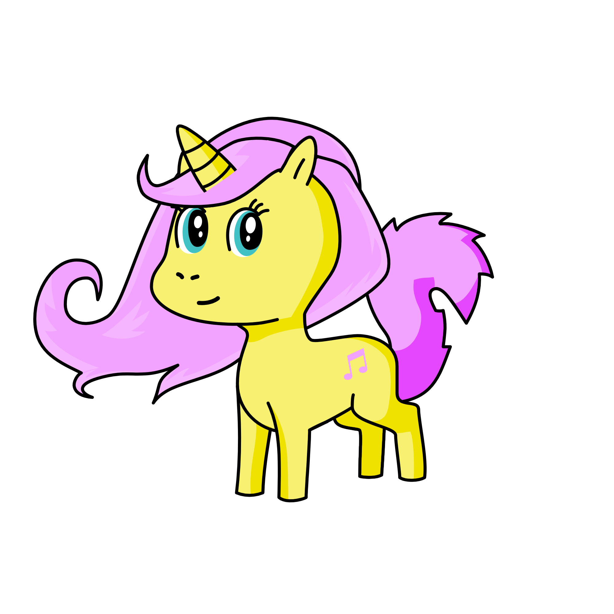 Fluttershy, the unicorn