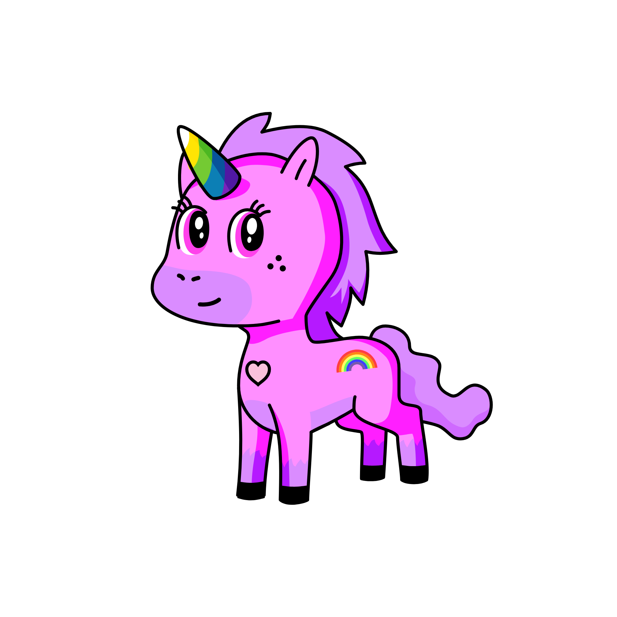 Rinbow, the unicorn