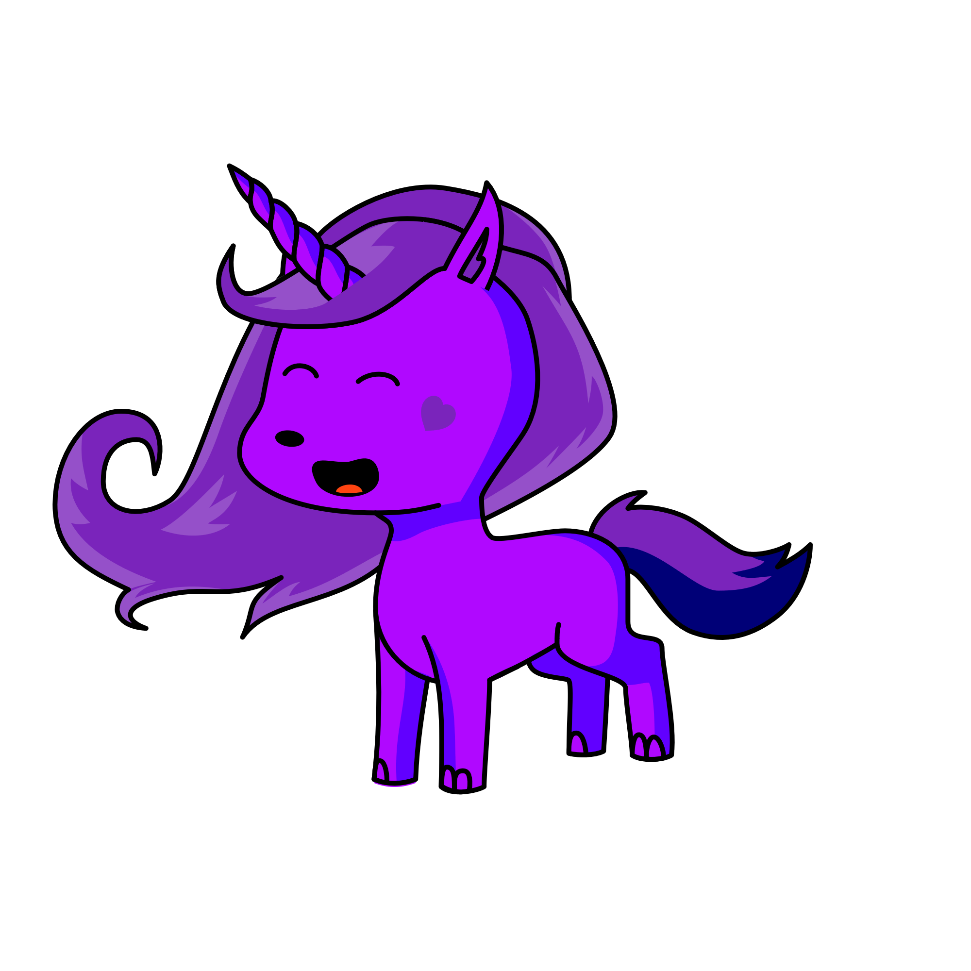 indi indigo, the unicorn