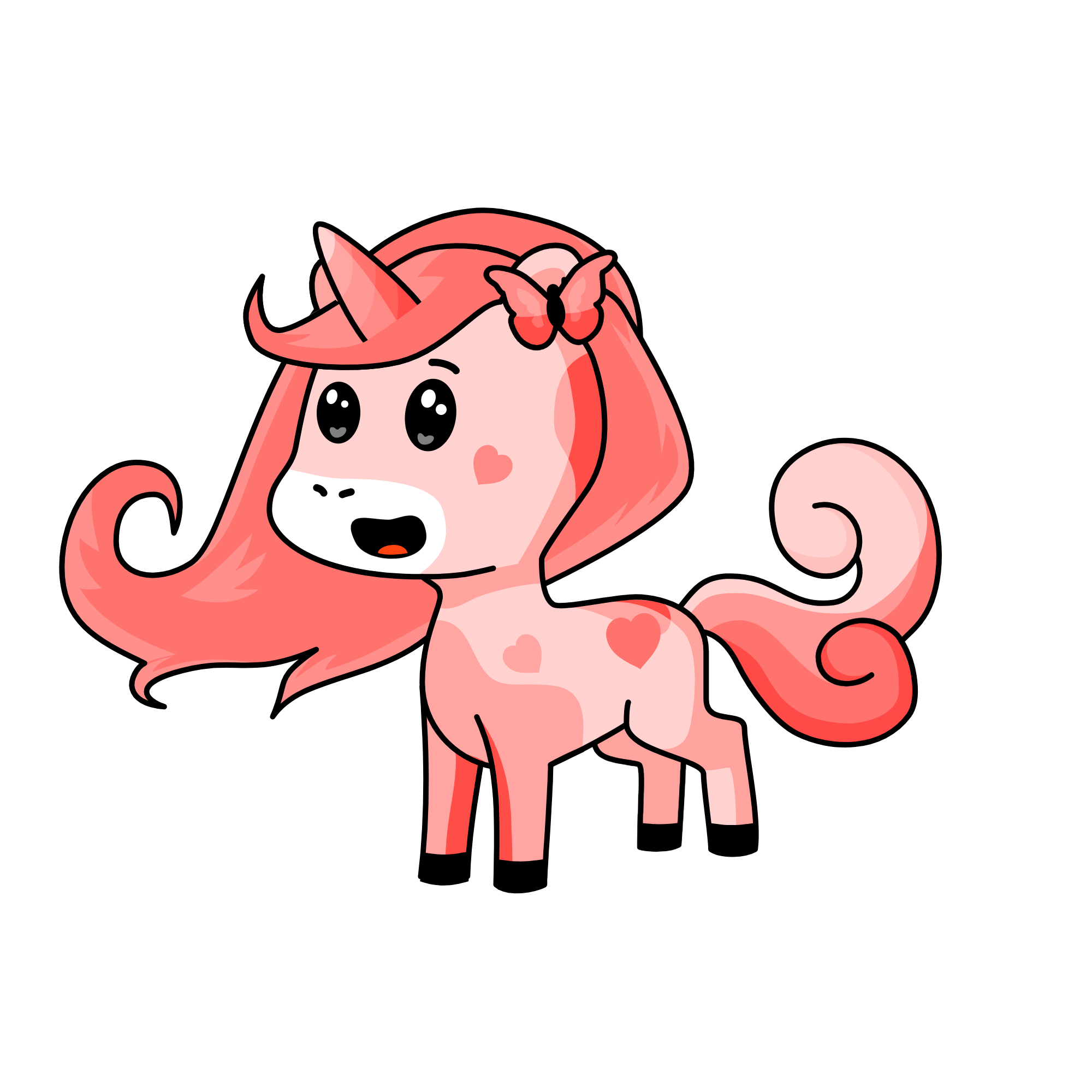 Pink unicorn, the unicorn