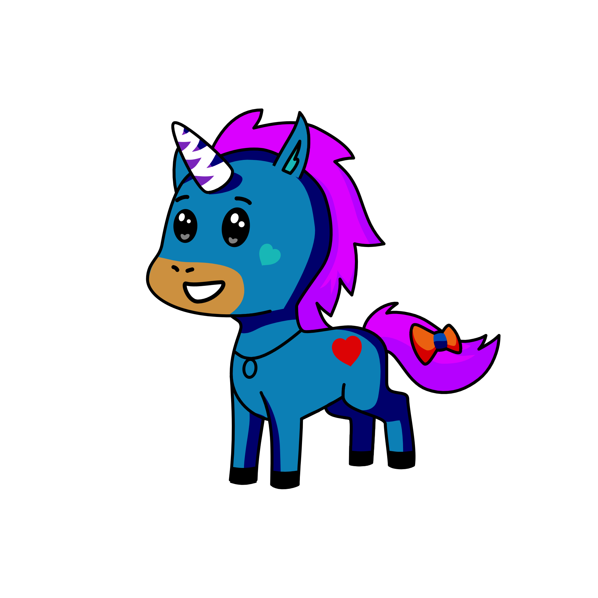 Cloudy, the unicorn