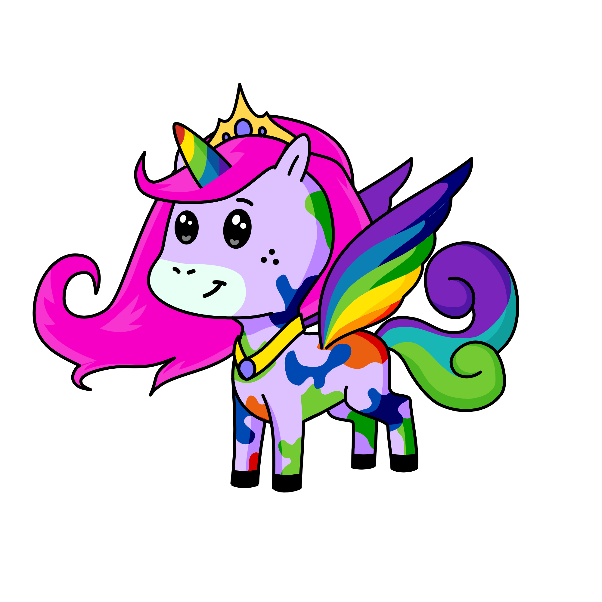 Princess Rainbow , the unicorn