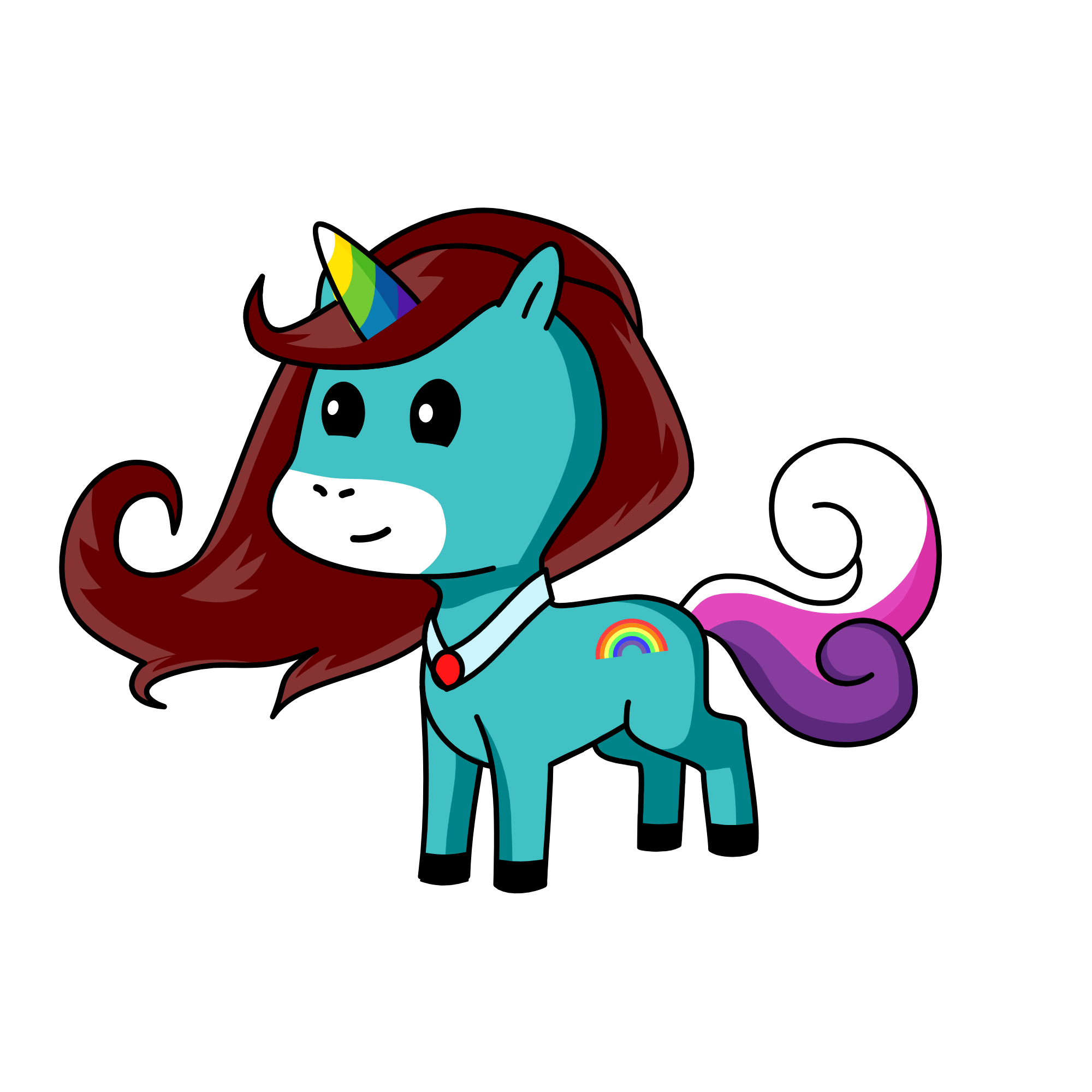 rainbow dasher, the unicorn