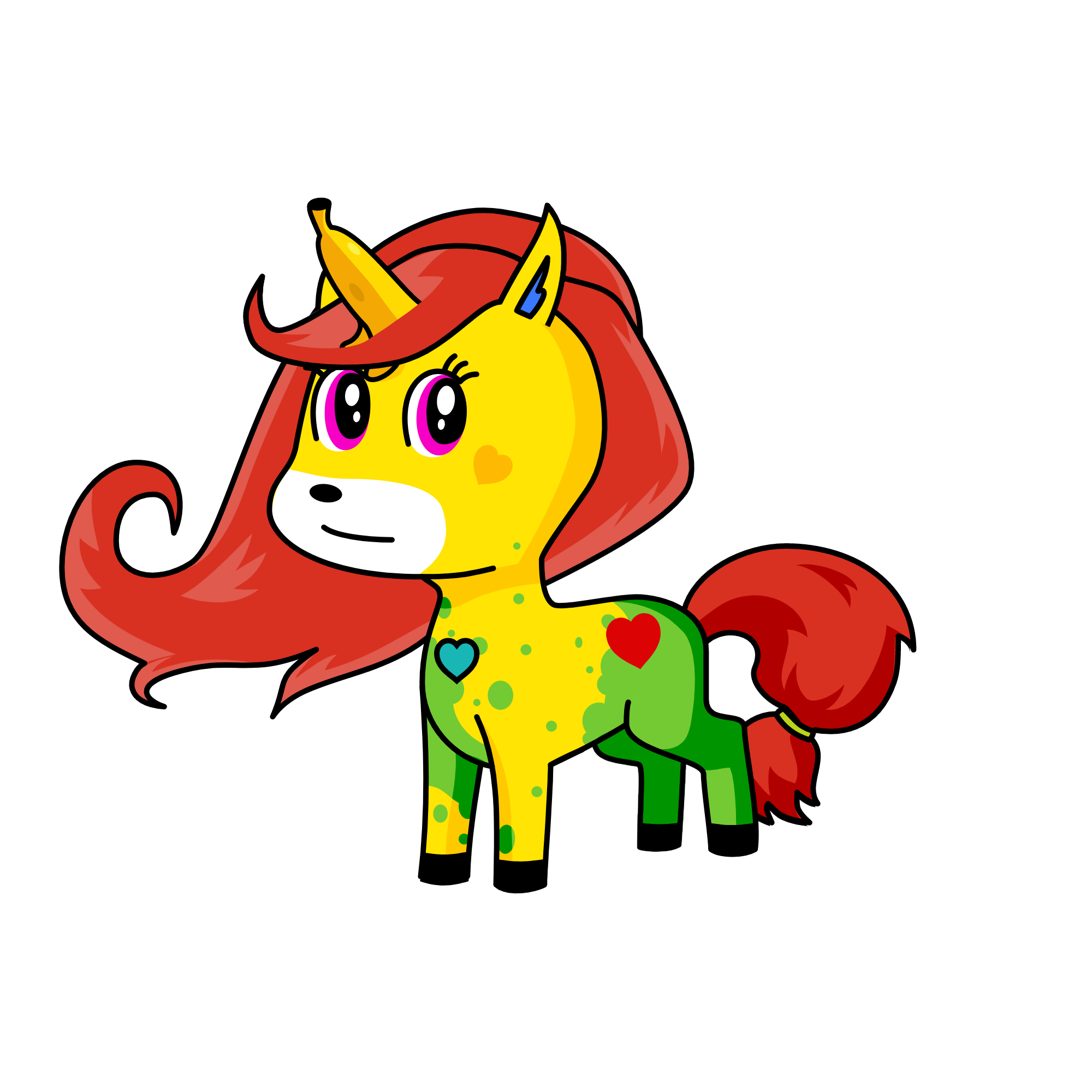 banana, the unicorn